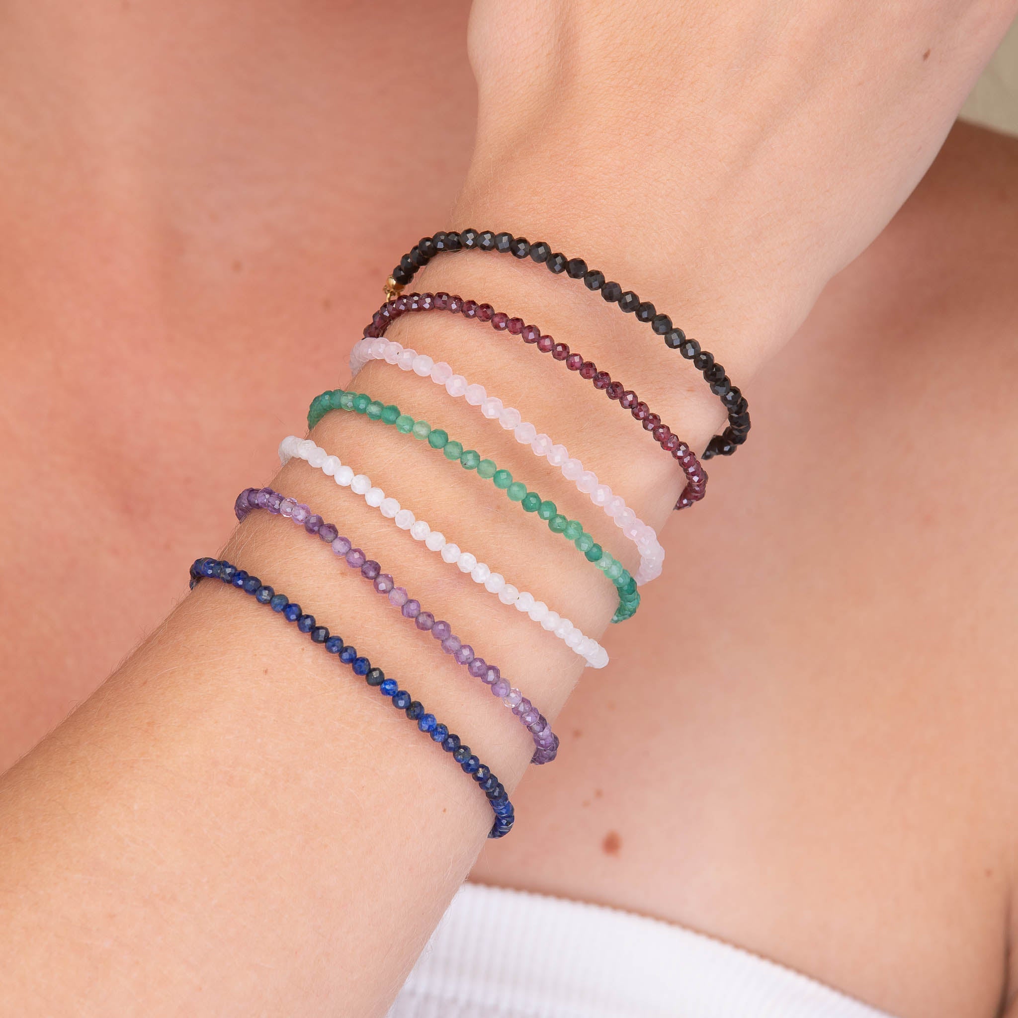 Amethyst Crystal Beaded Bracelet - Camile & Stone