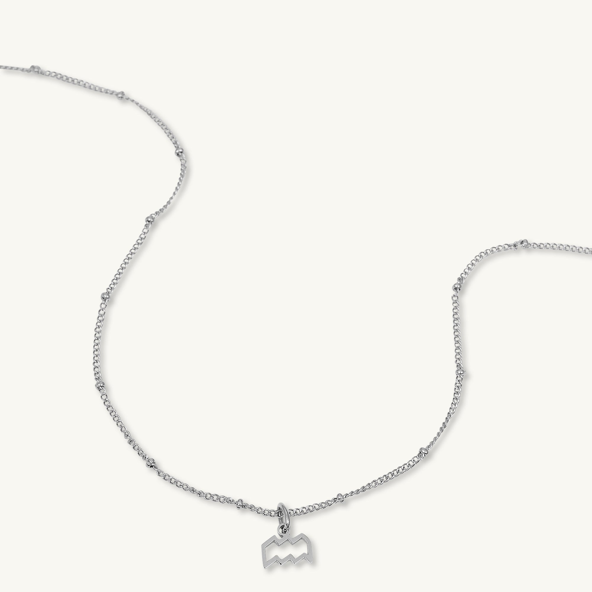 Aquarius Pendant Zodiac Star Sign Necklace - Camile & Stone