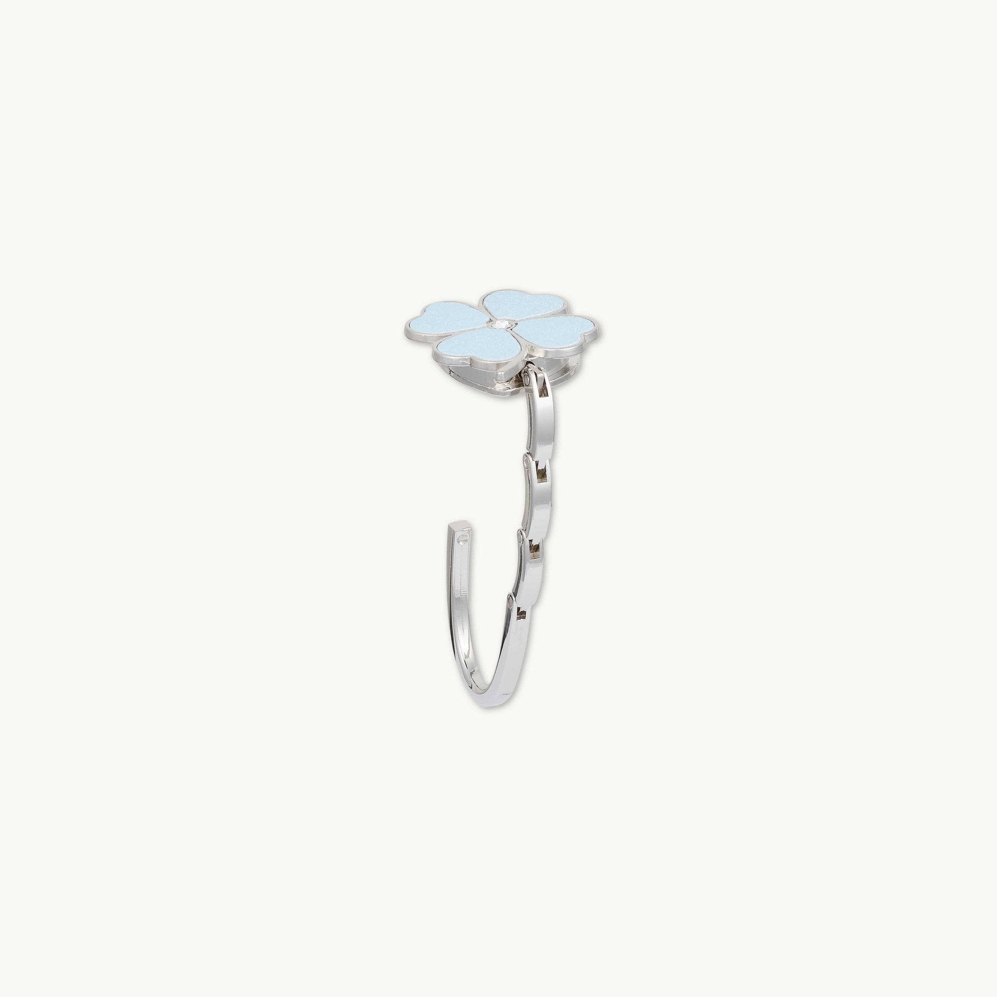 Baby Blue Clover Foldable Handbag Hanger Hook - Camile & Stone