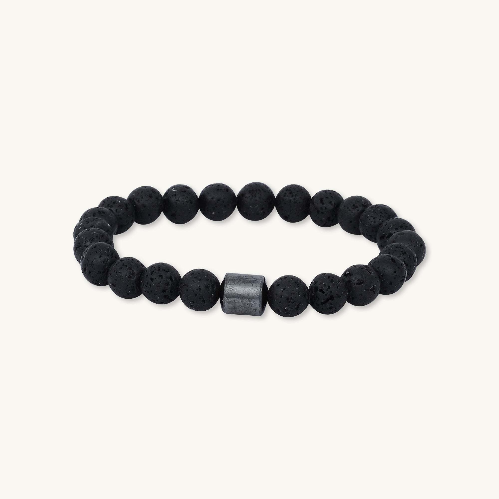 Black Lava Beaded Bracelet - Camile & Stone