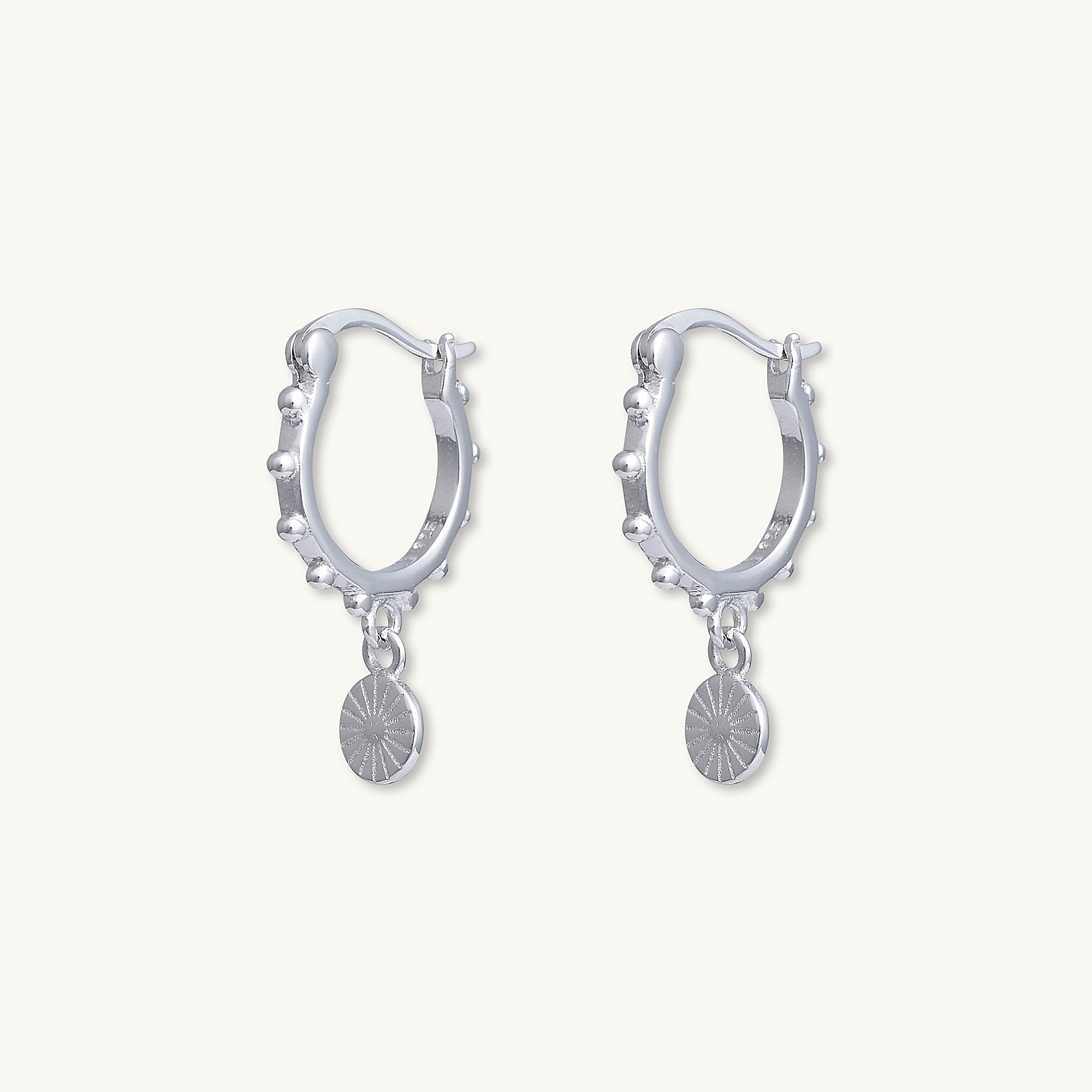 Boho Sun Huggie Hoop Earrings - Camile & Stone