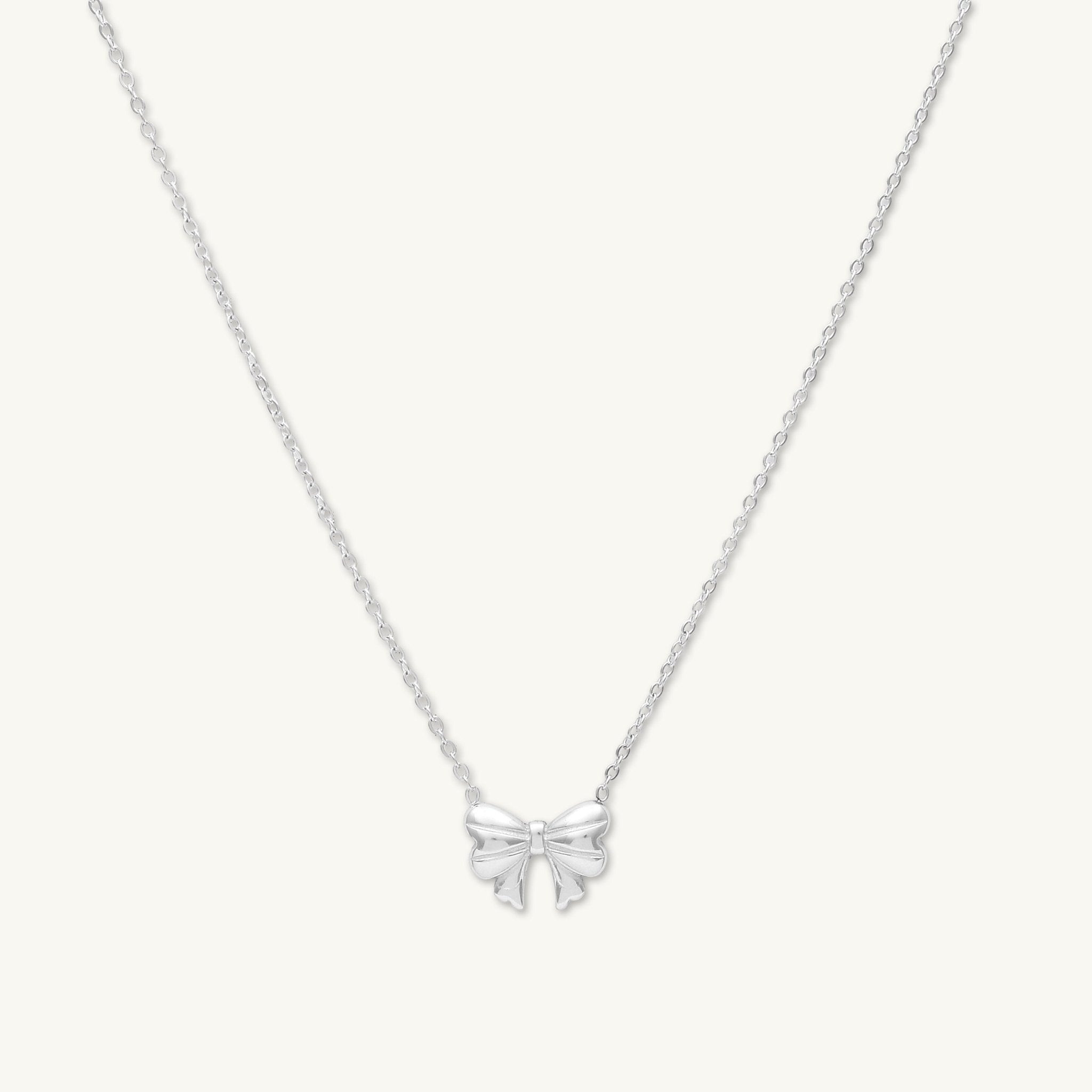 Bow Ribbon Chain Necklace - Camile & Stone