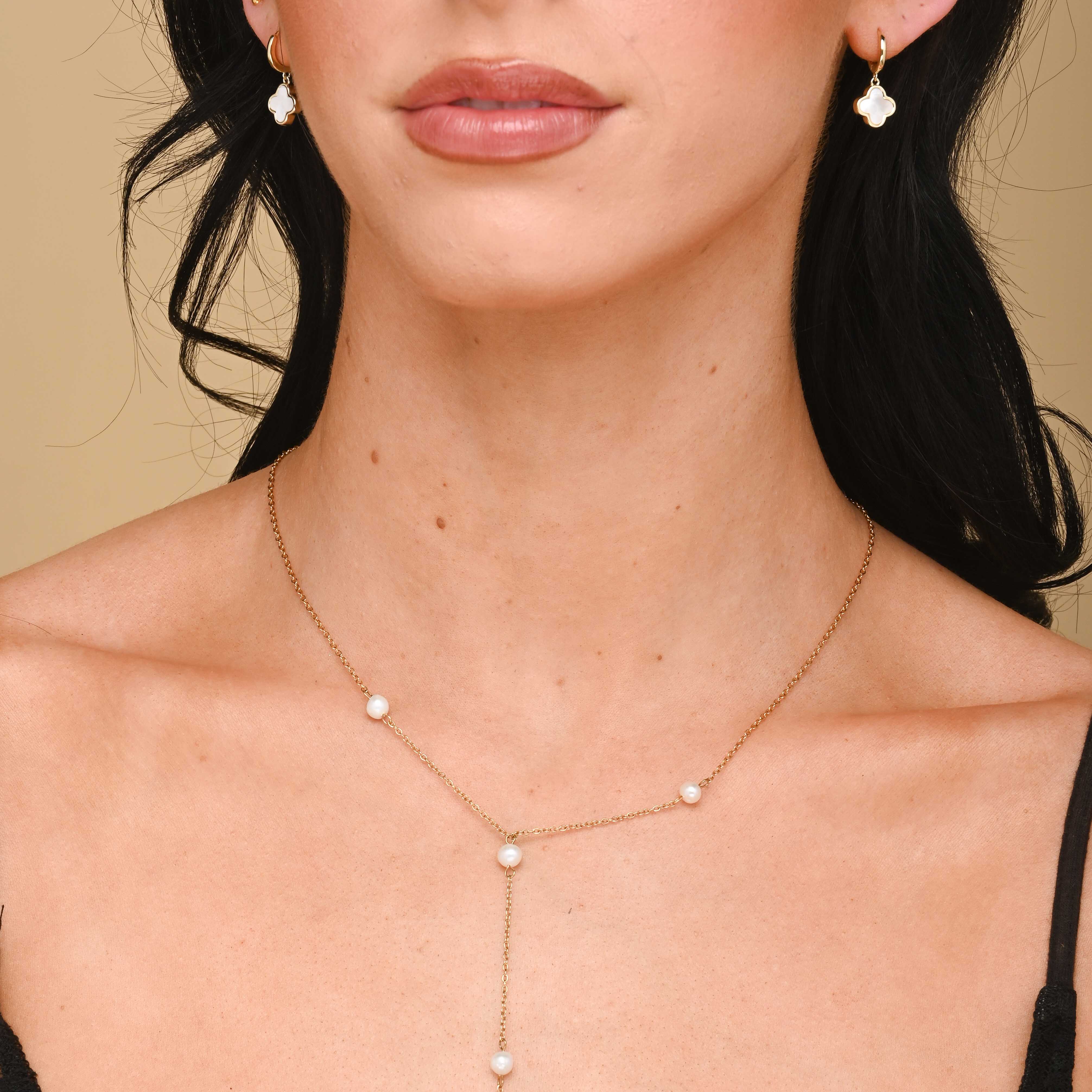 Freshwater Drop Pearl Y Long Necklace