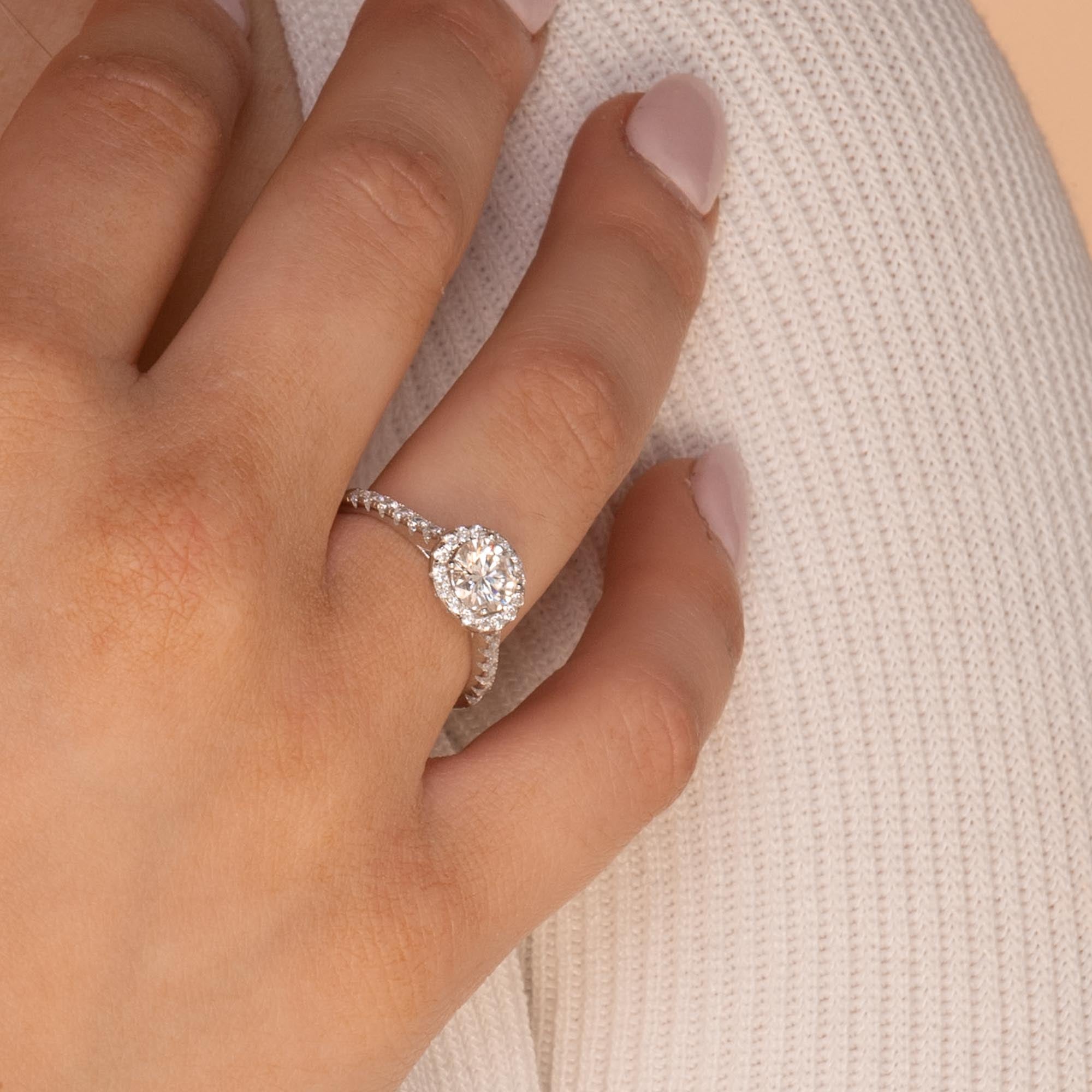 1 ct The Victoria Moissanite Diamond Engagement Ring