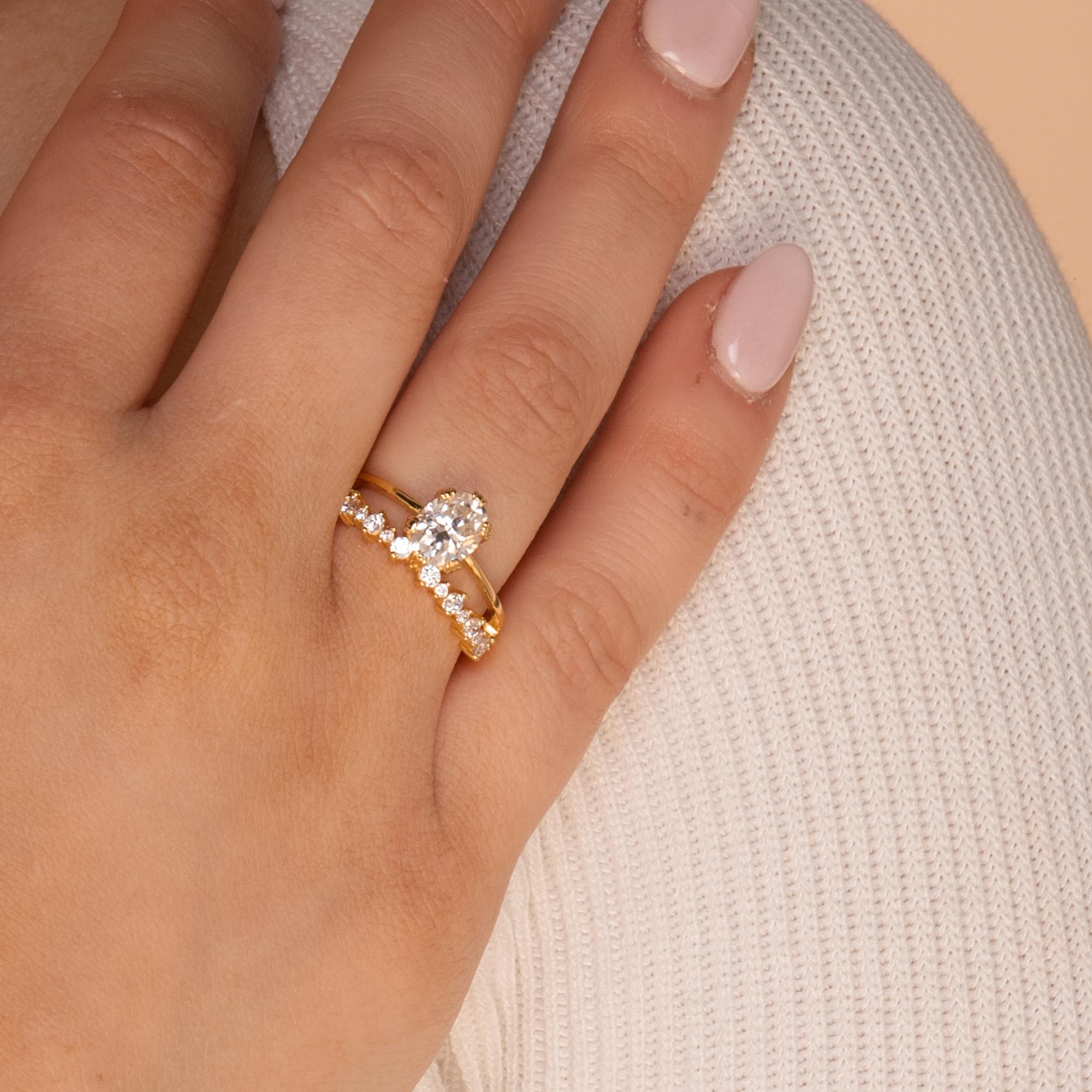 1.5 ct The Willow Moissanite Diamond Engagement Ring