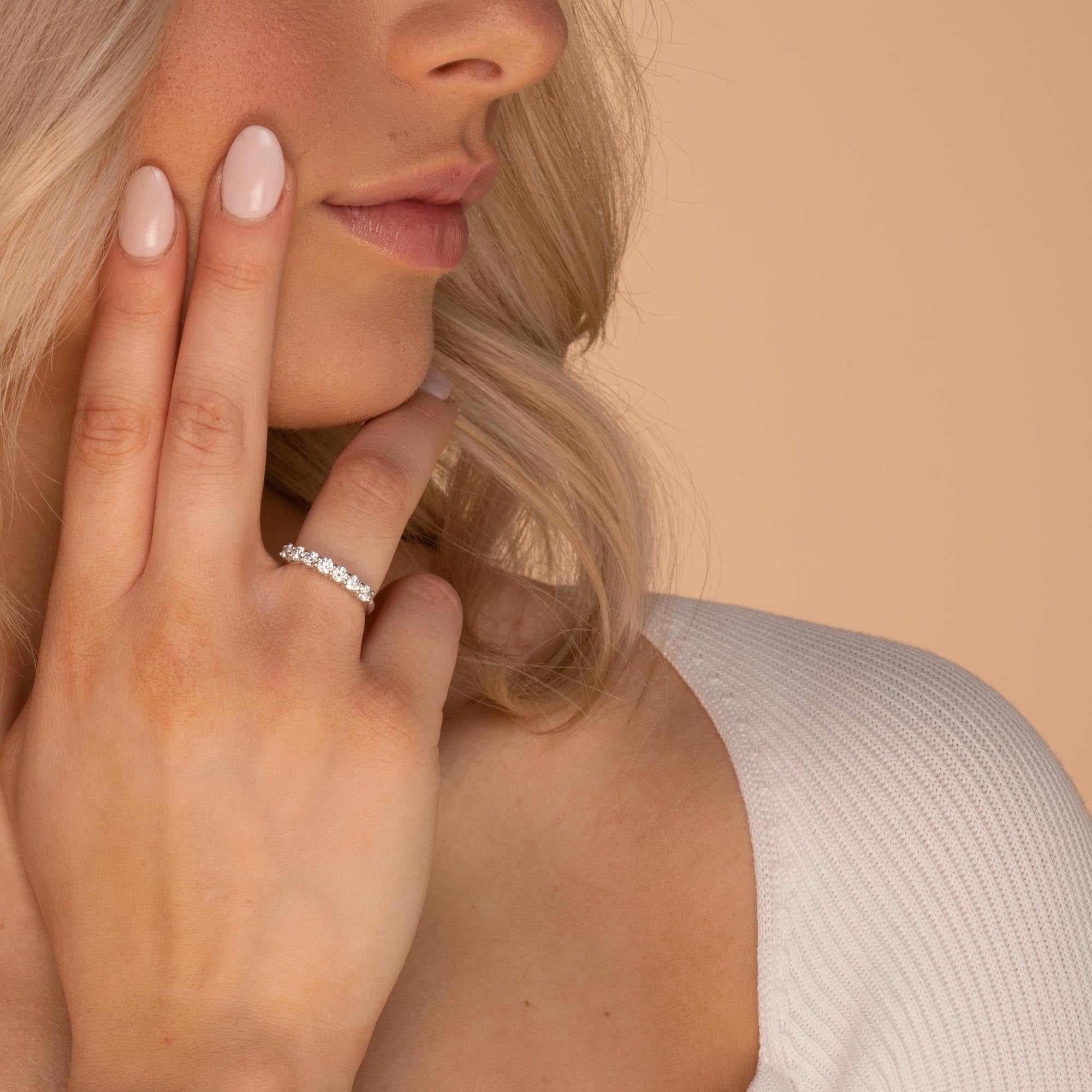 The Aspen Moissanite Diamond Engagement Ring