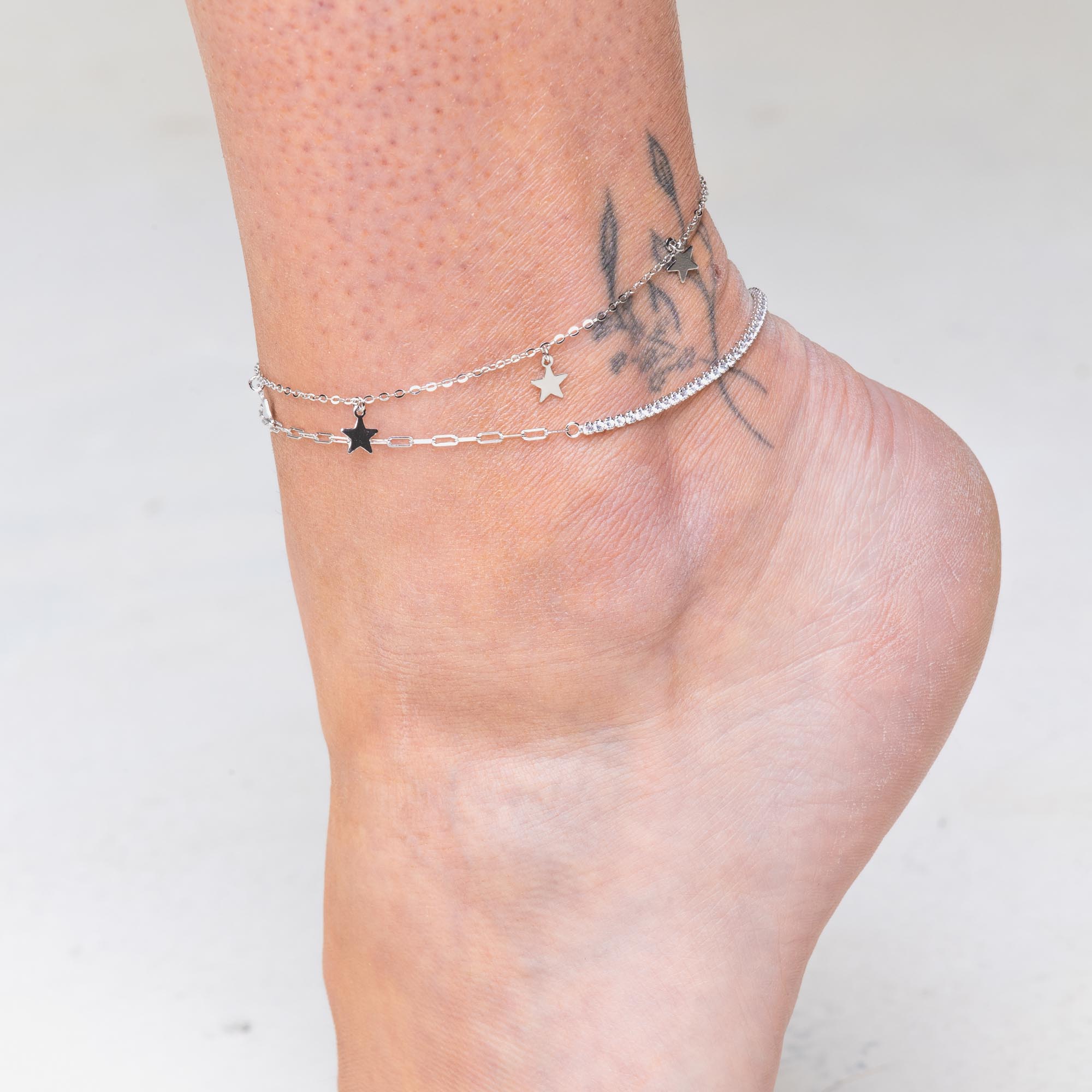 Dangling Star Chain Anklet