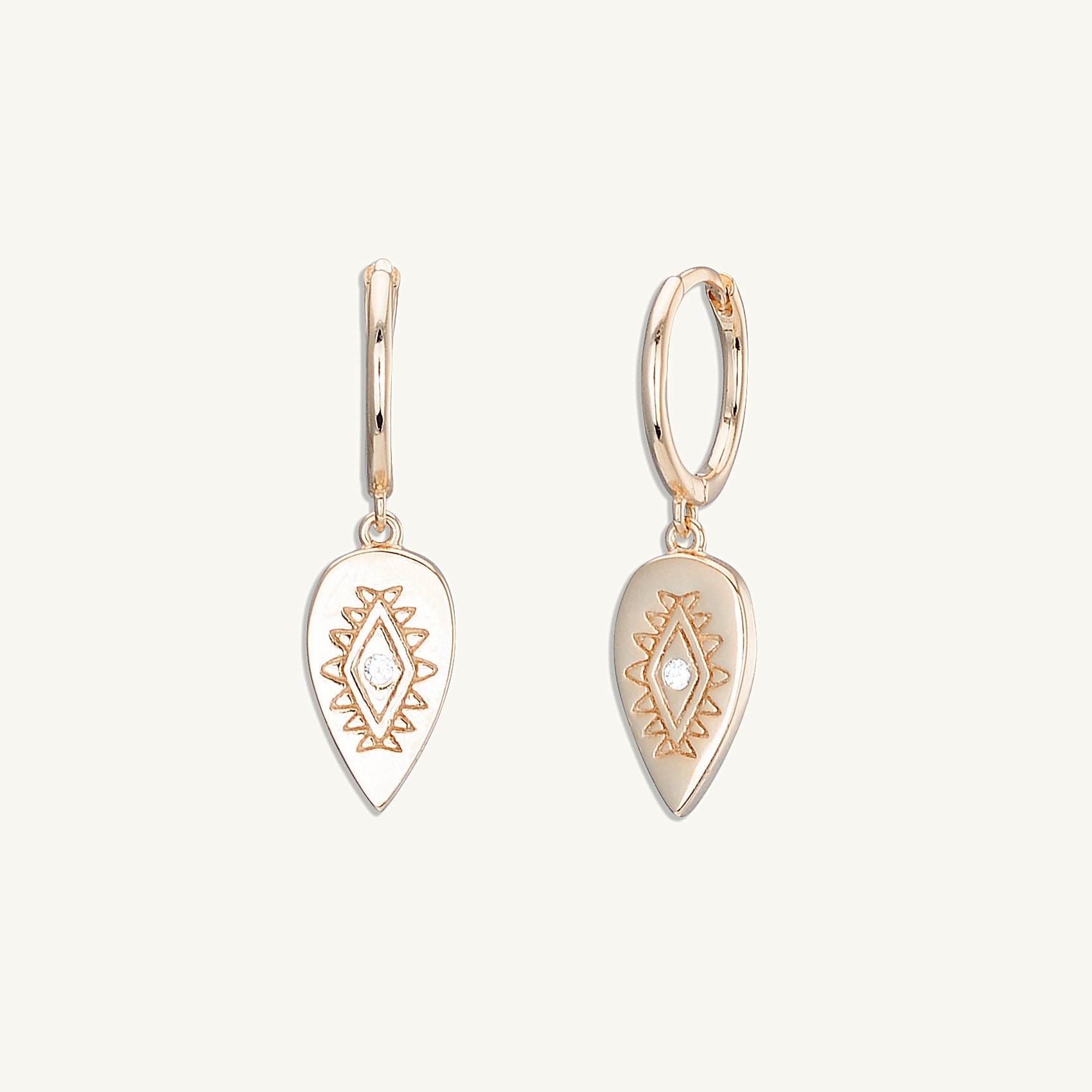 Boho Evil Eye Hoops