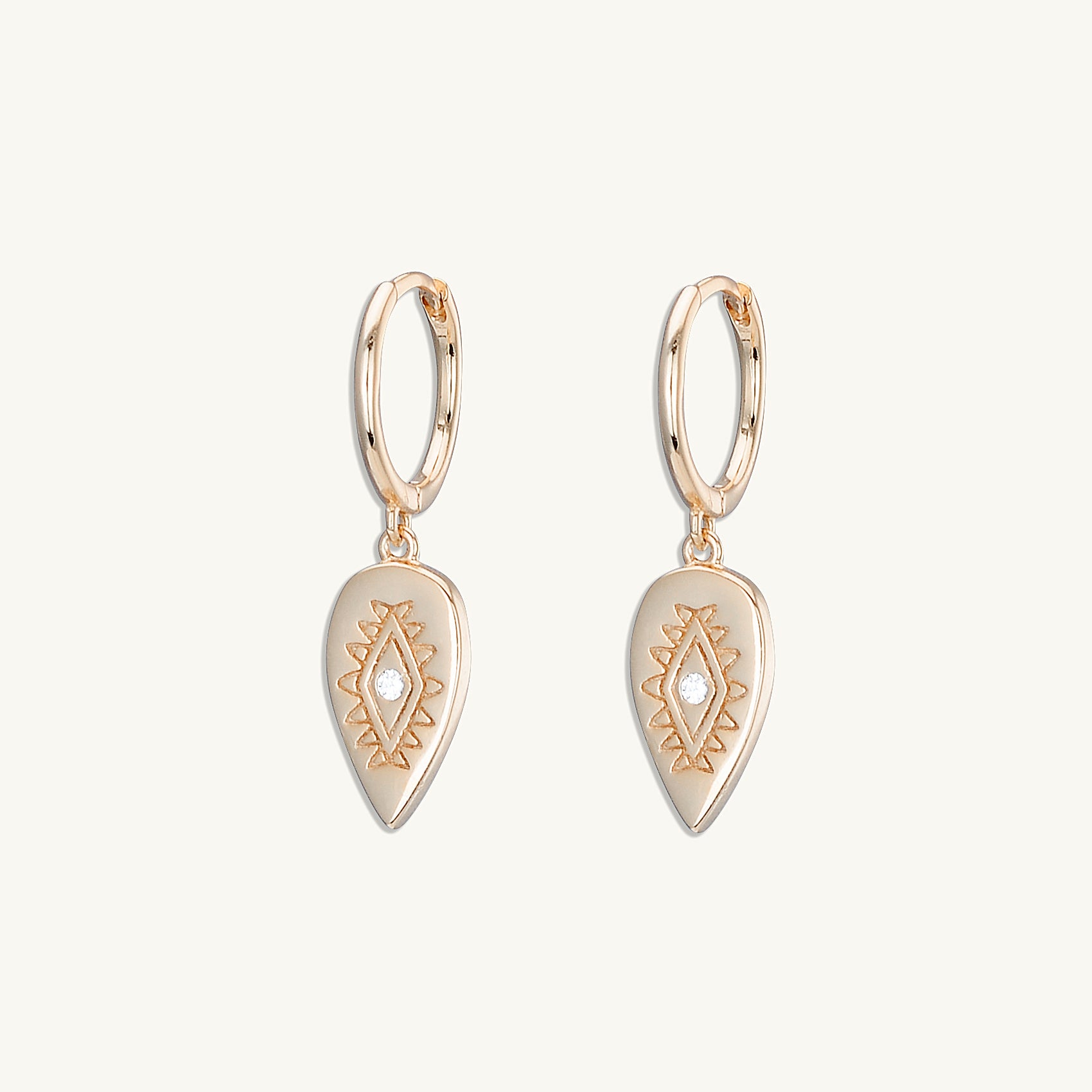Boho Evil Eye Hoops