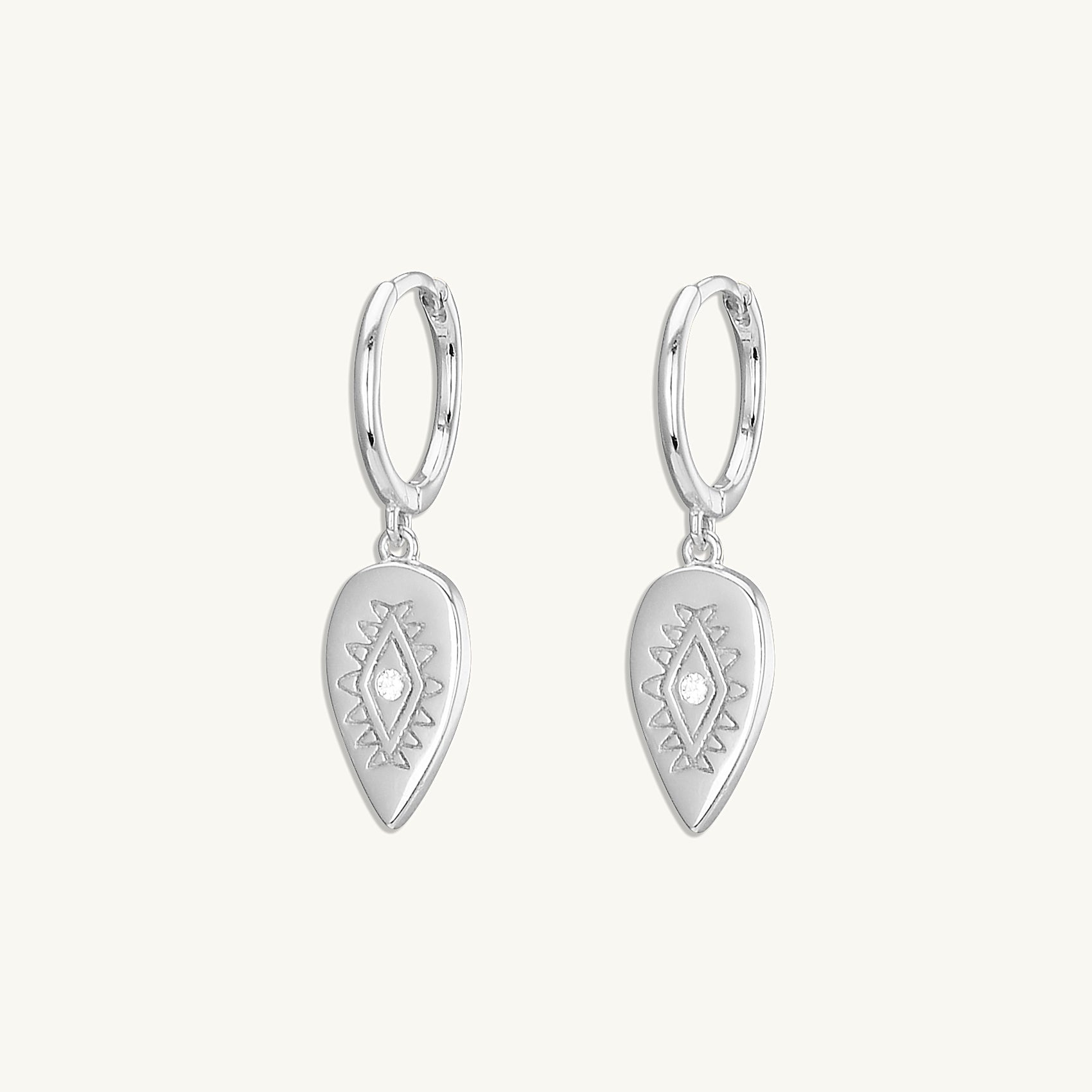 Boho Evil Eye Hoops