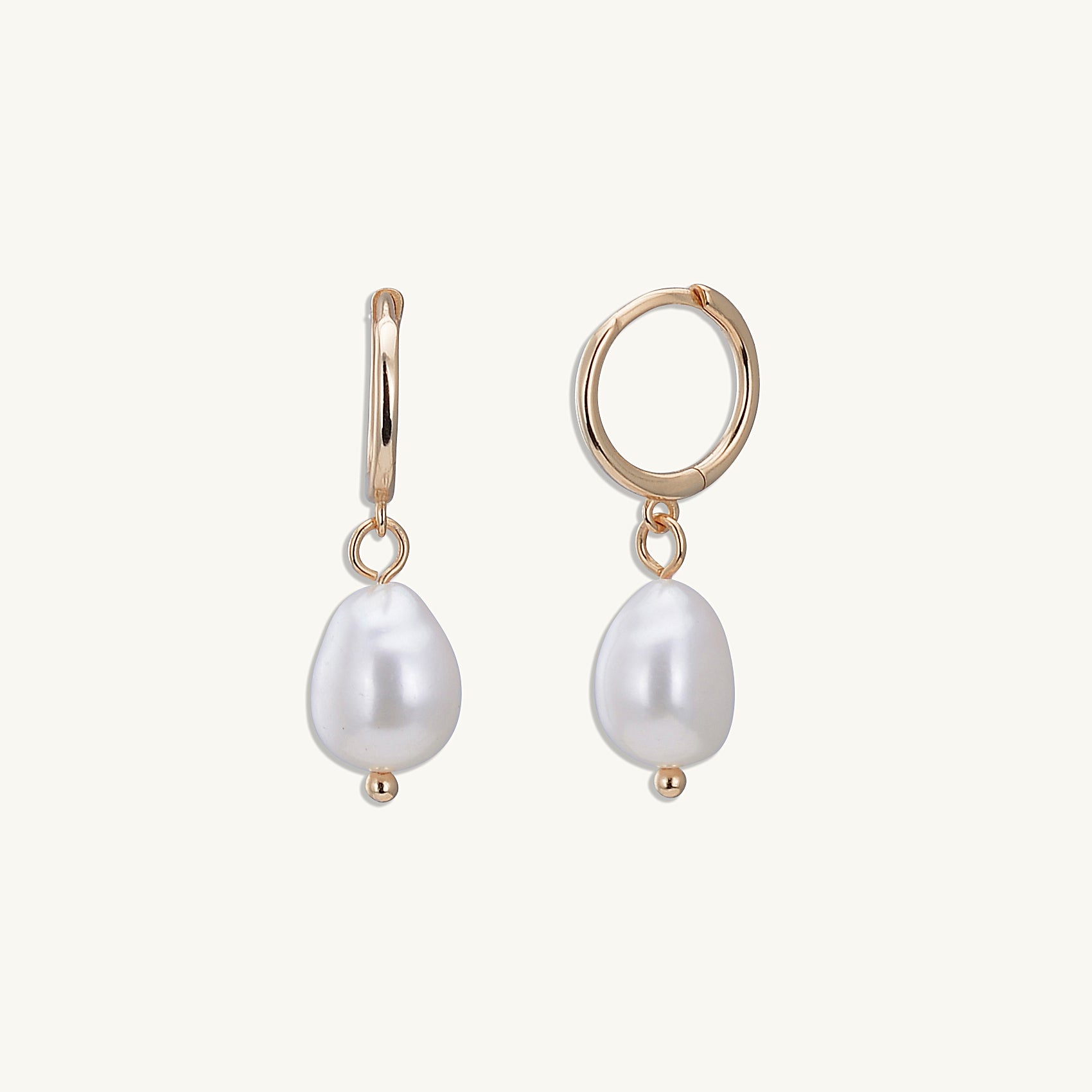 Pearl Hoop Earrings