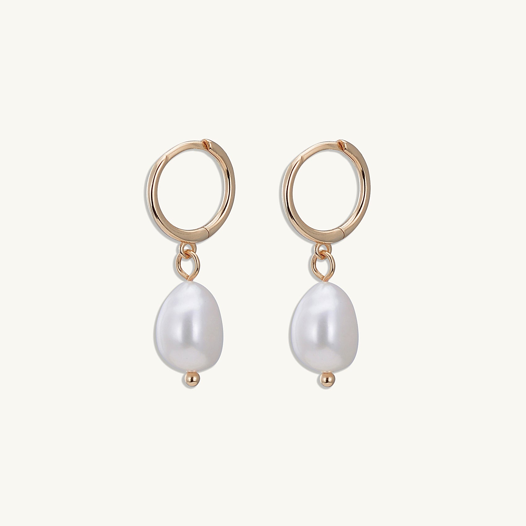 Pearl Hoop Earrings