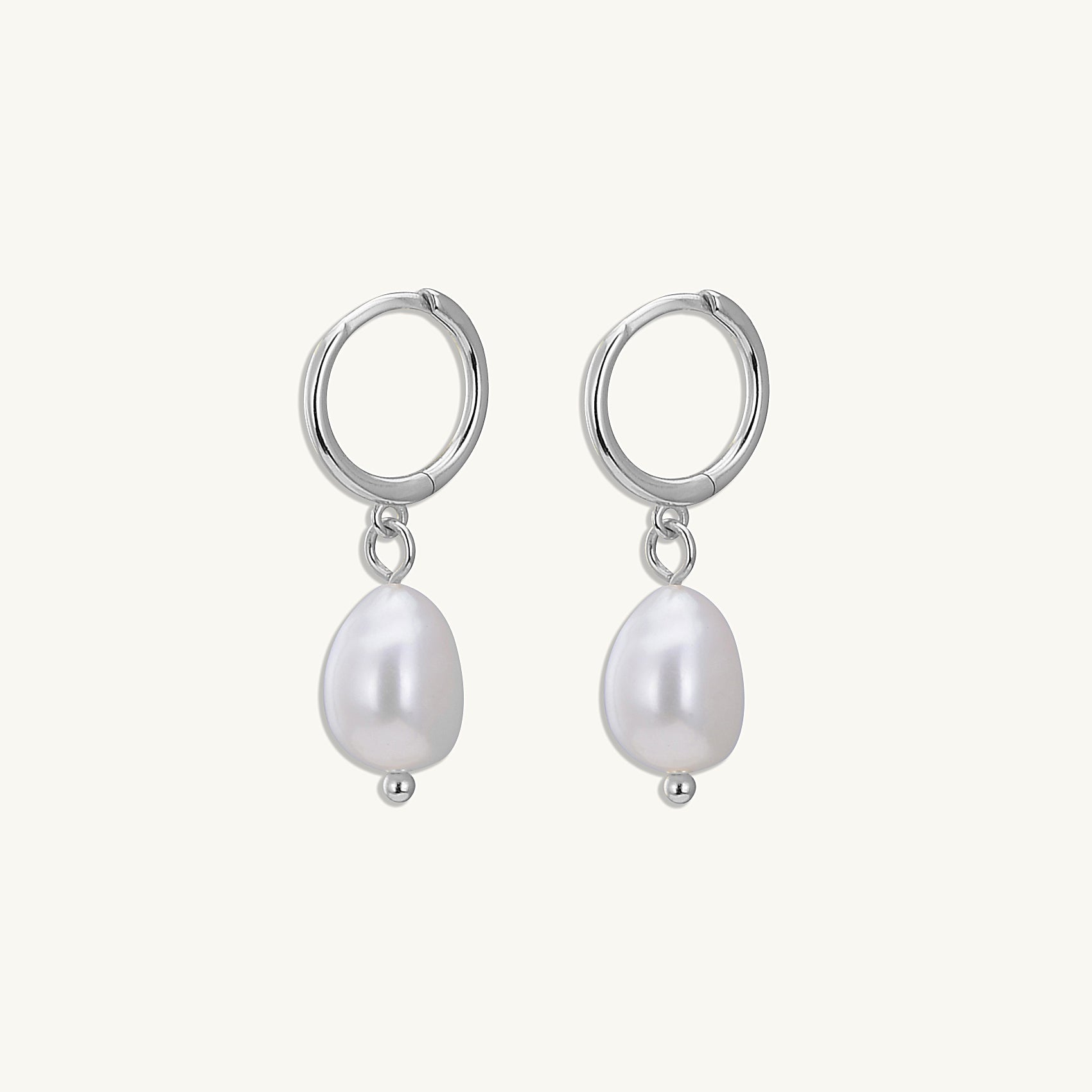 Pearl Hoop Earrings