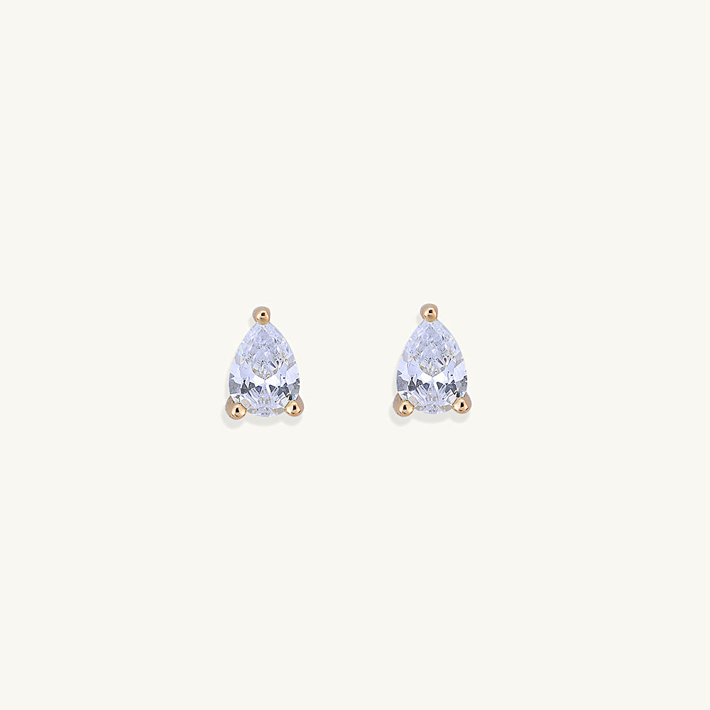Pear Sapphire Studs