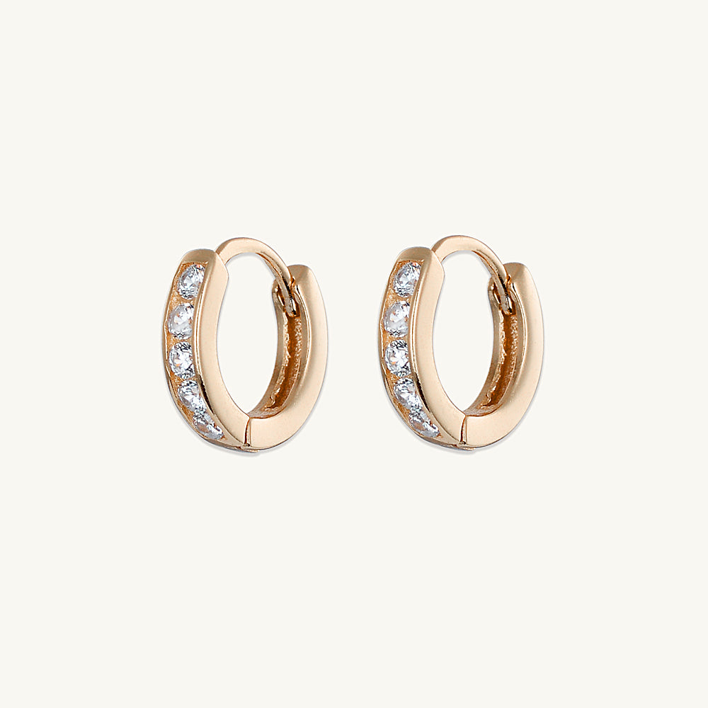 Sapphire Huggie Earrings