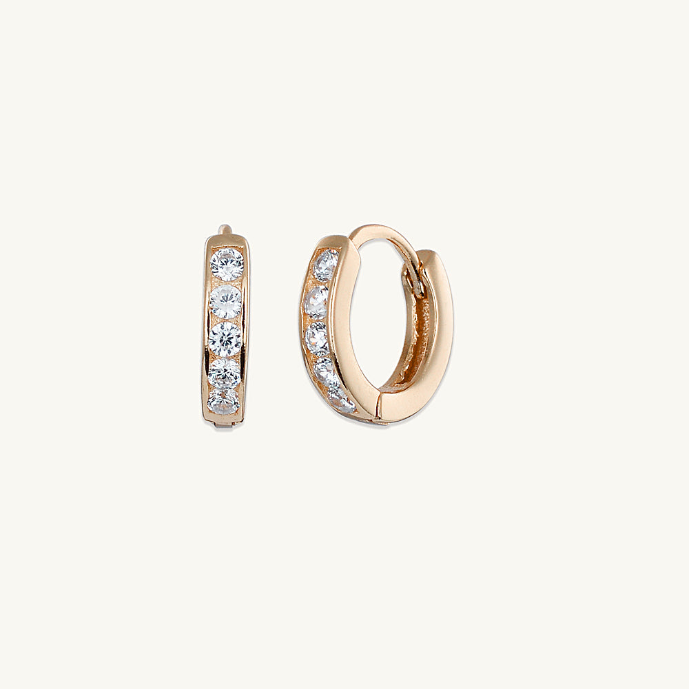 Sapphire Huggie Earrings
