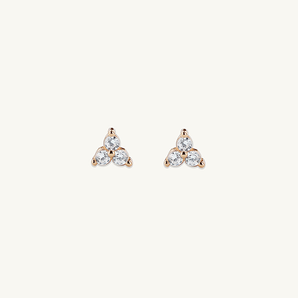 Lotus Sapphire Studs