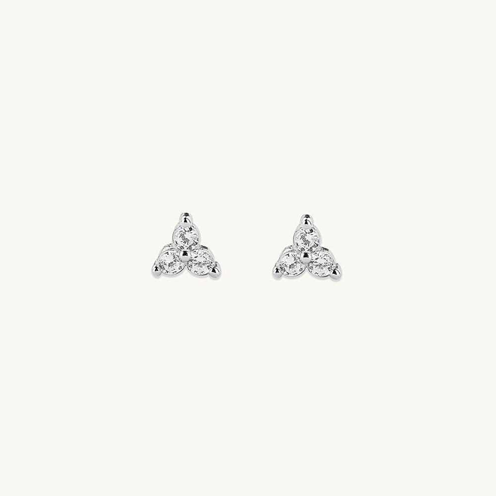 Lotus Sapphire Studs