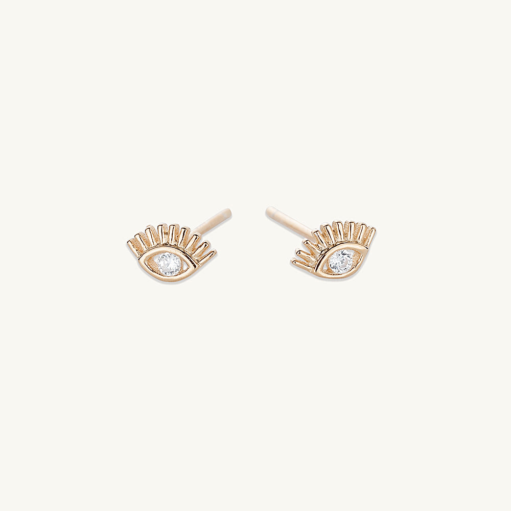 Evil Eye Zirconia Studs