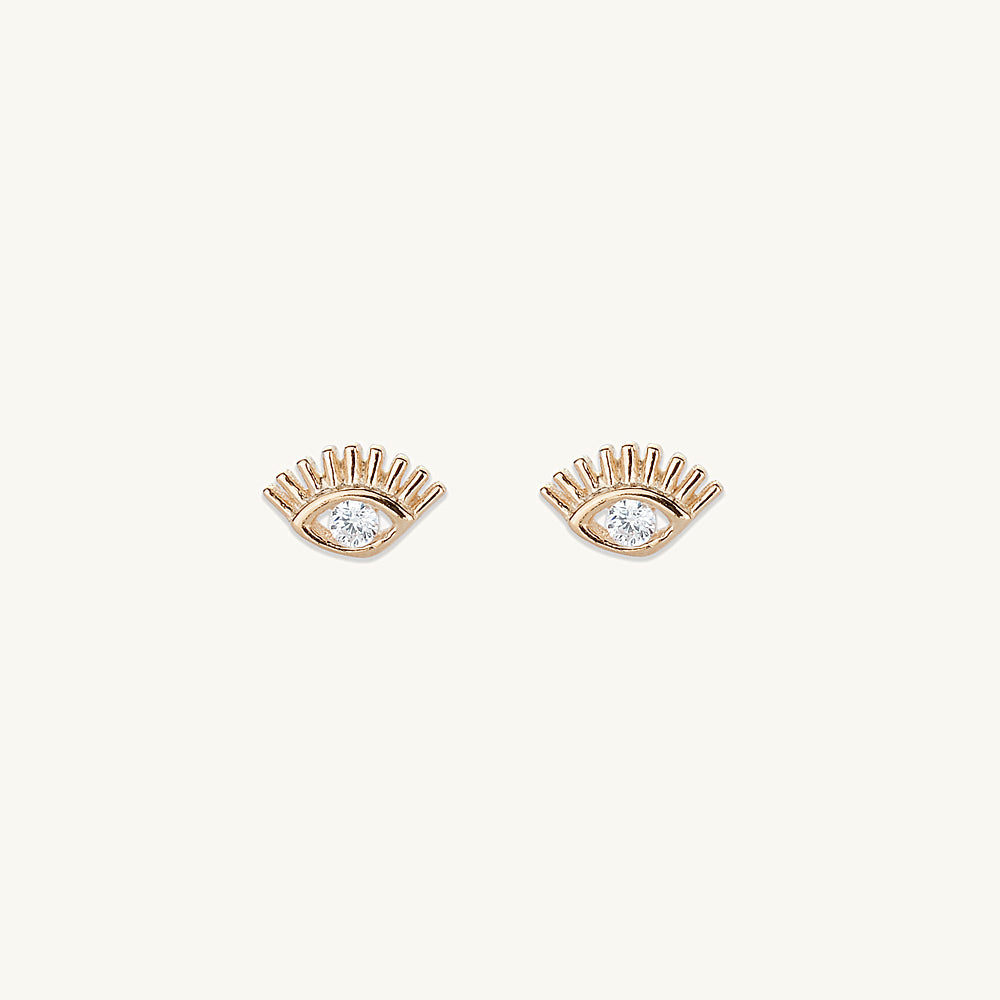 Evil Eye Zirconia Studs