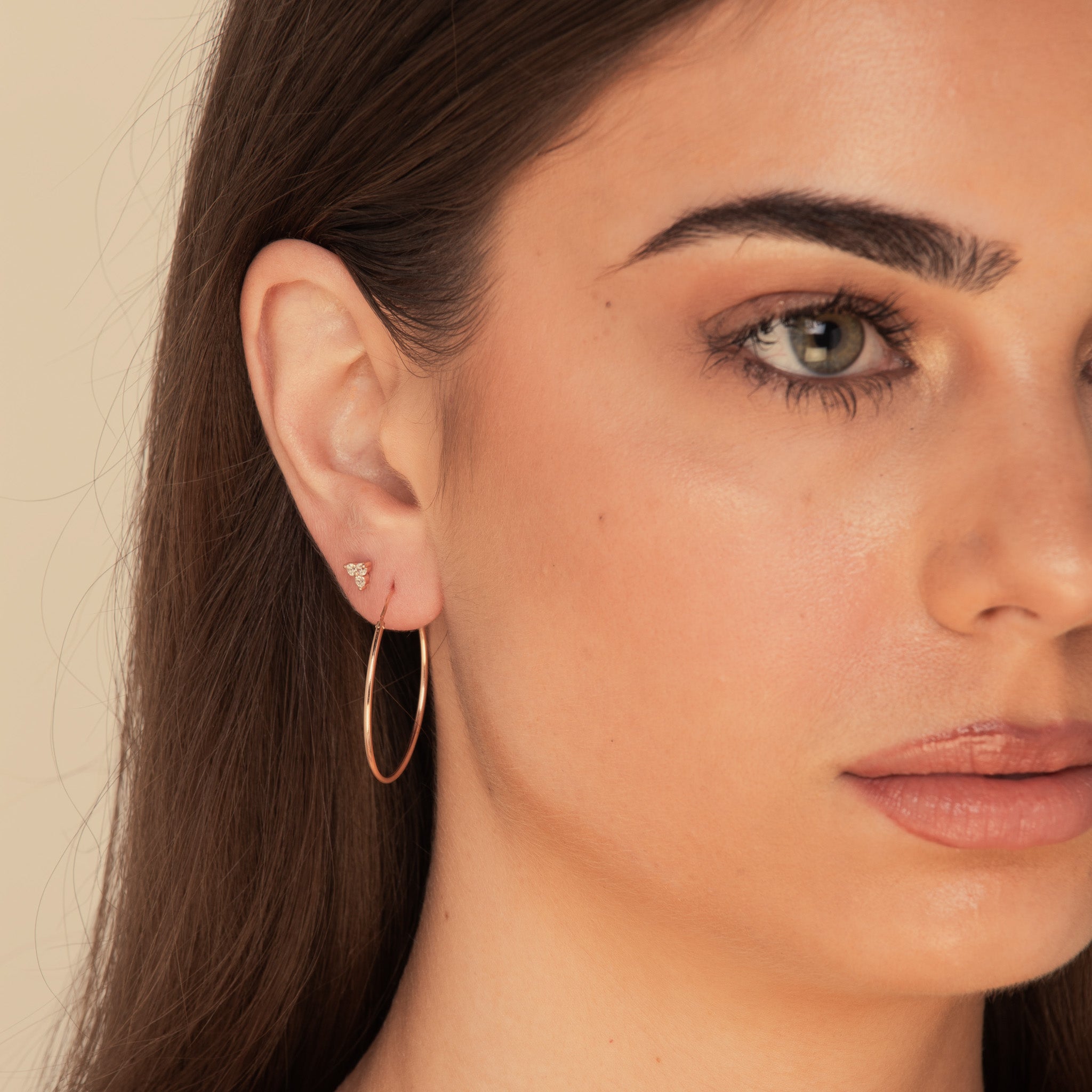Thin Basic Large Hoops