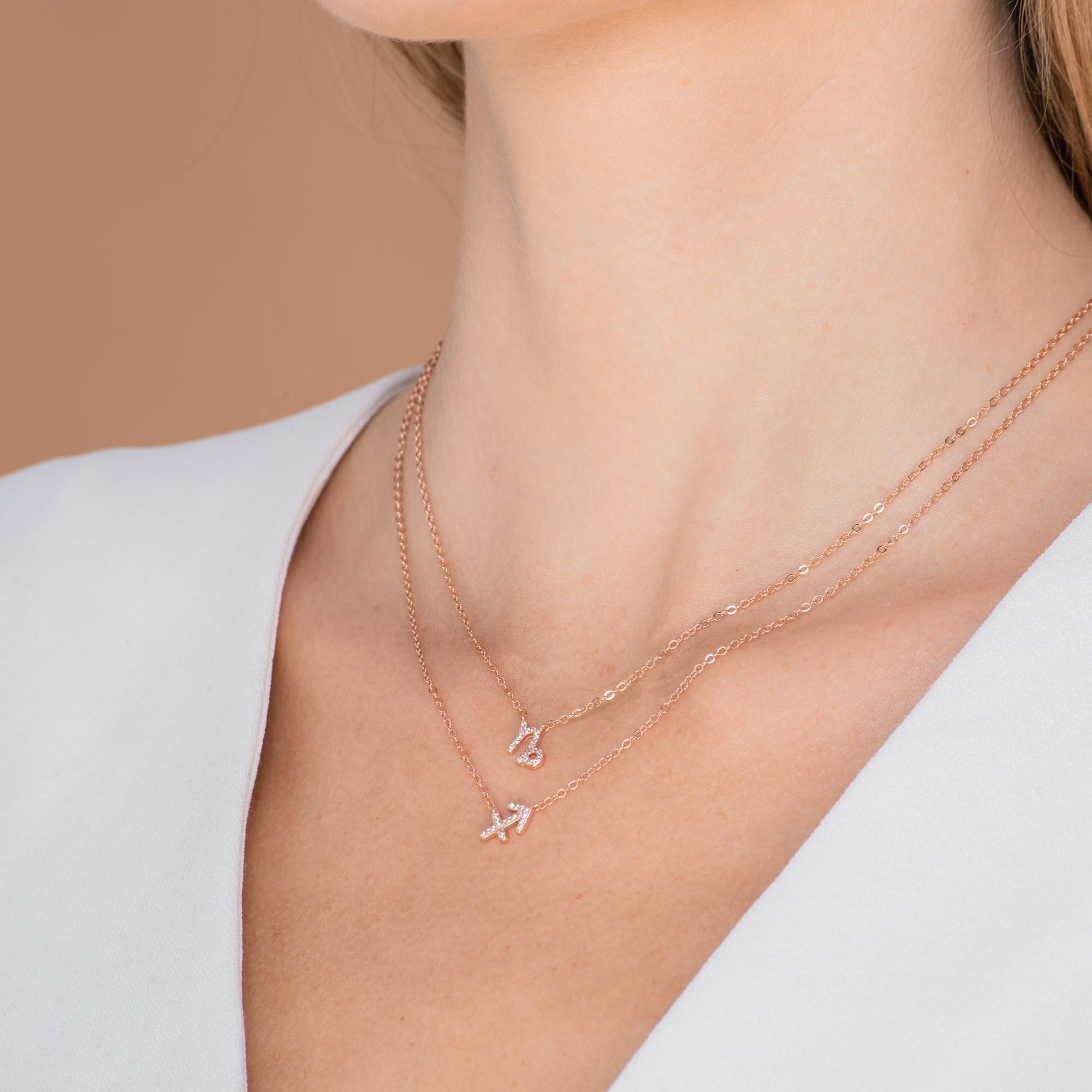 Capricorn Sapphire Charm Zodiac Star Sign Necklace - Camile & Stone