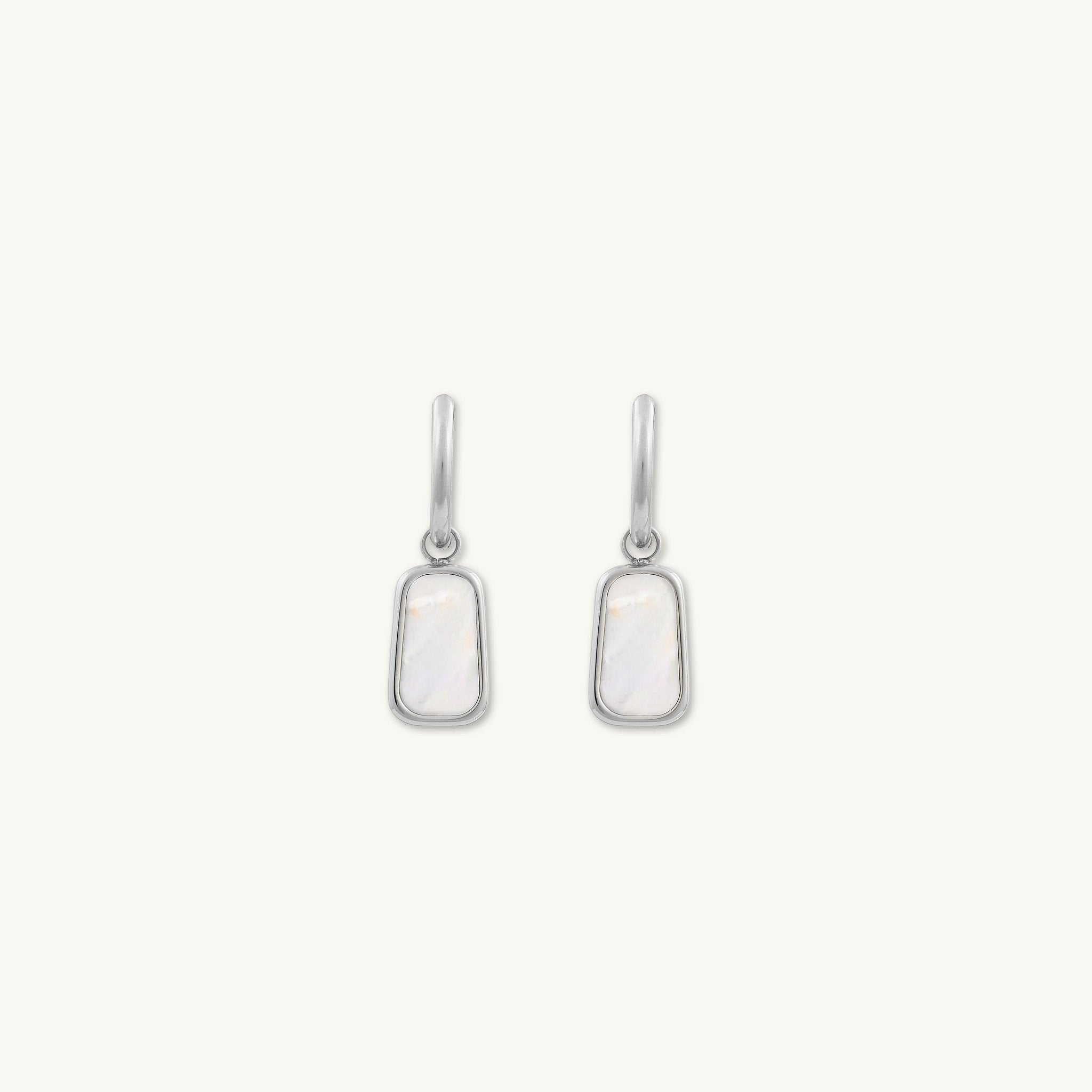 Casey MOP Huggie Earrings - Camile & Stone