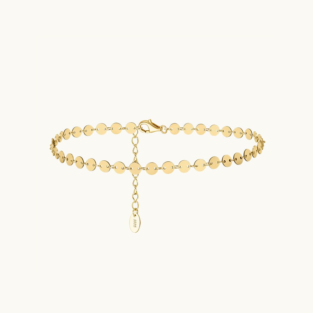 Circle Link Chain Anklet - Camile & Stone