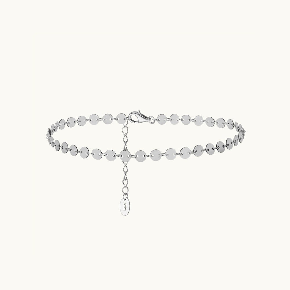 Circle Link Chain Anklet - Camile & Stone