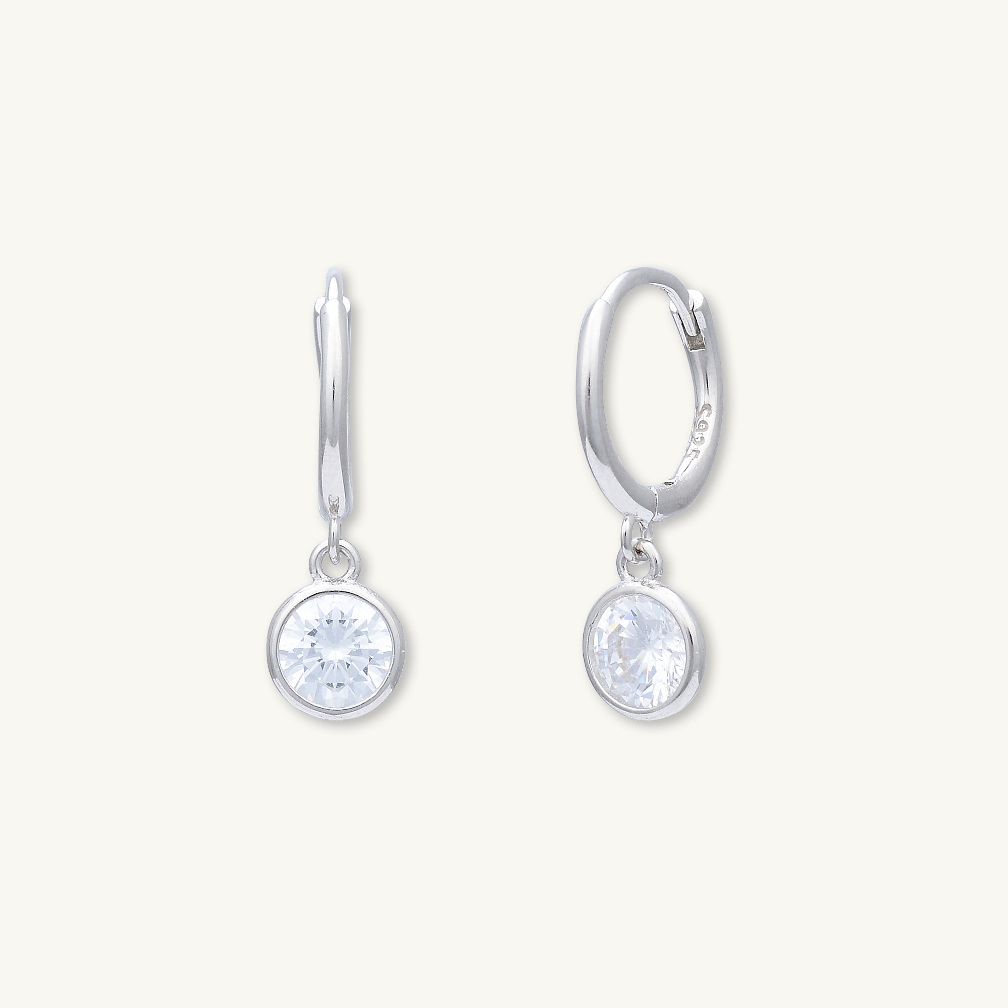 Circle Sapphire Hoop Earrings - Camile & Stone
