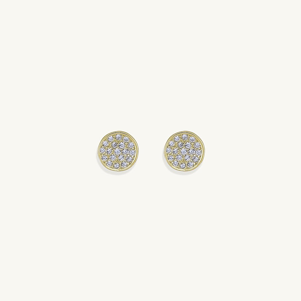 Circle Sapphire Studs - Camile & Stone