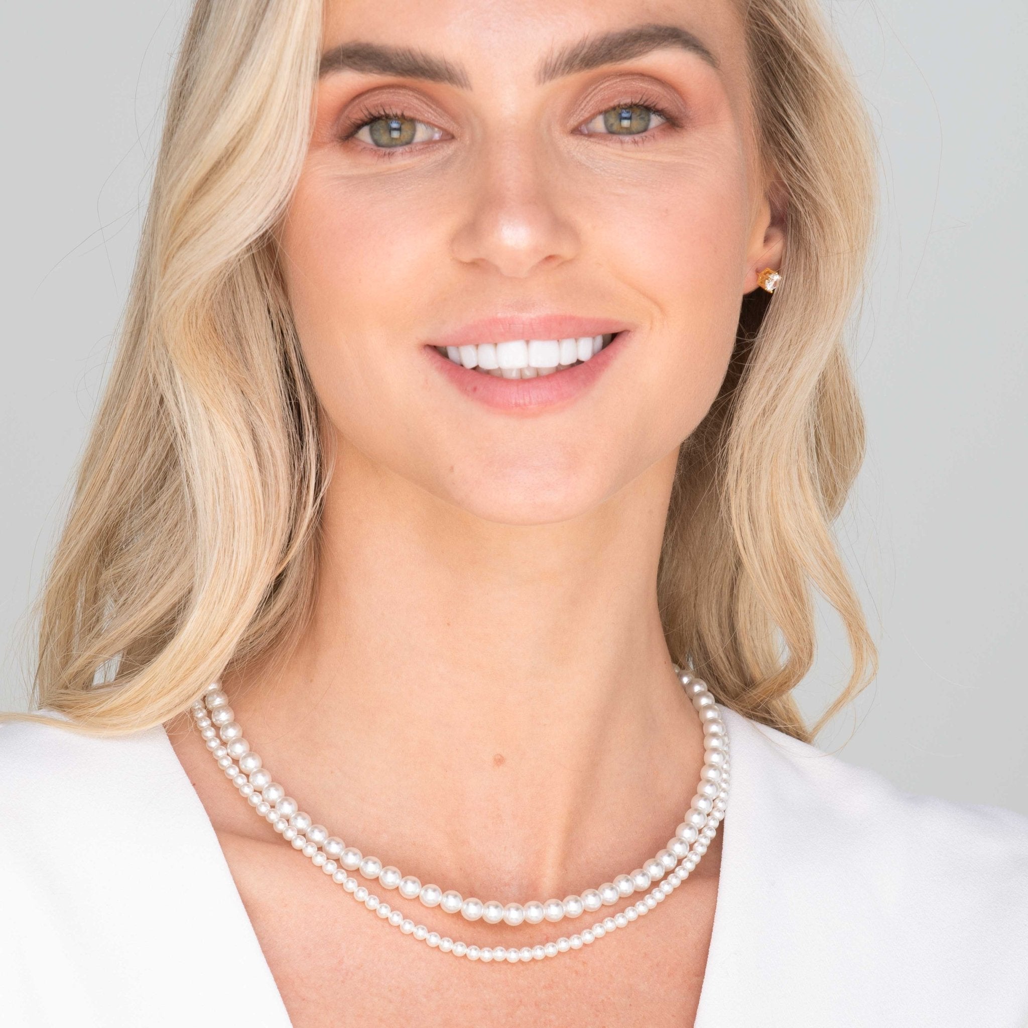 Classic 6mm Round Pearl Necklace - Camile & Stone