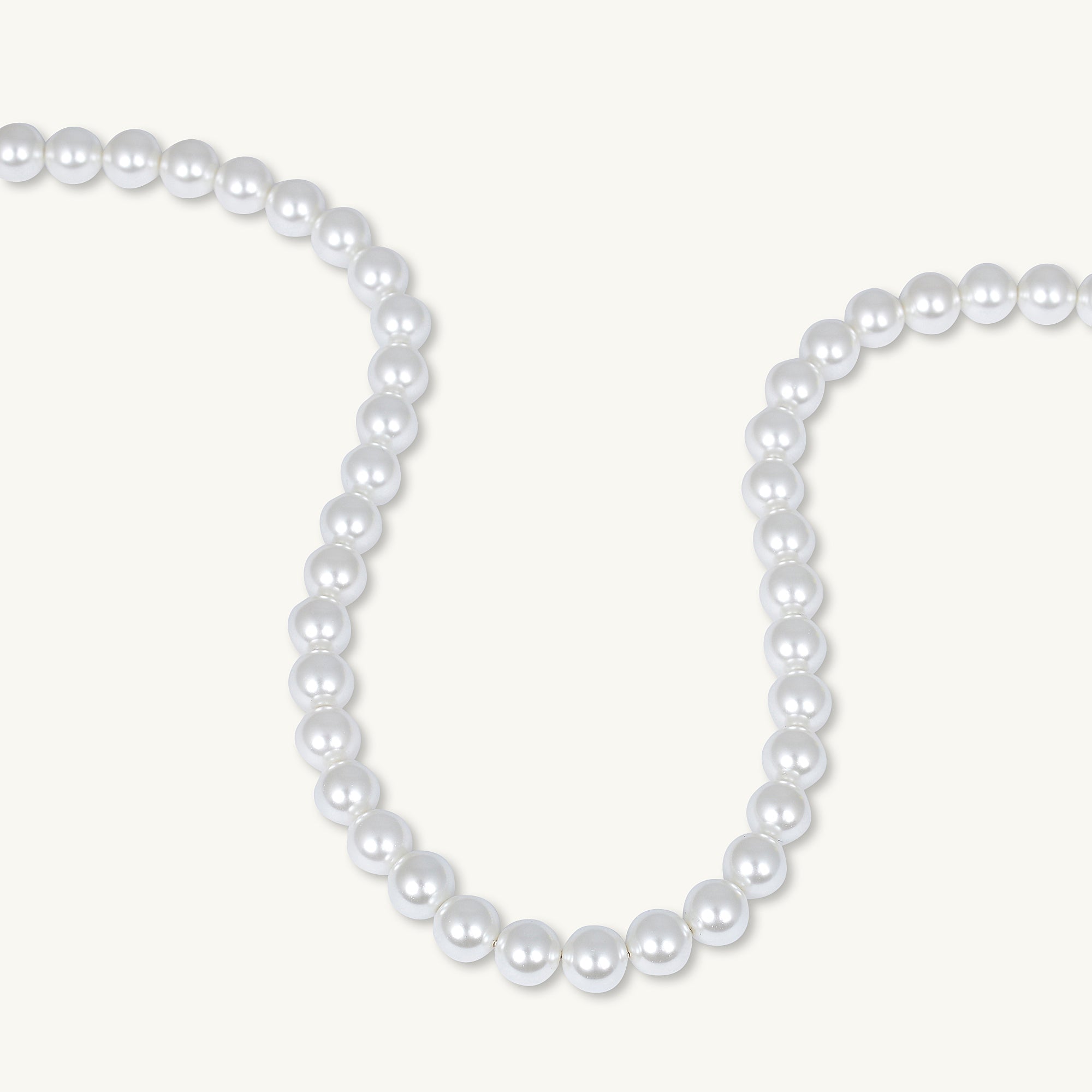 Classic 8mm Round Pearl Necklace - Camile & Stone