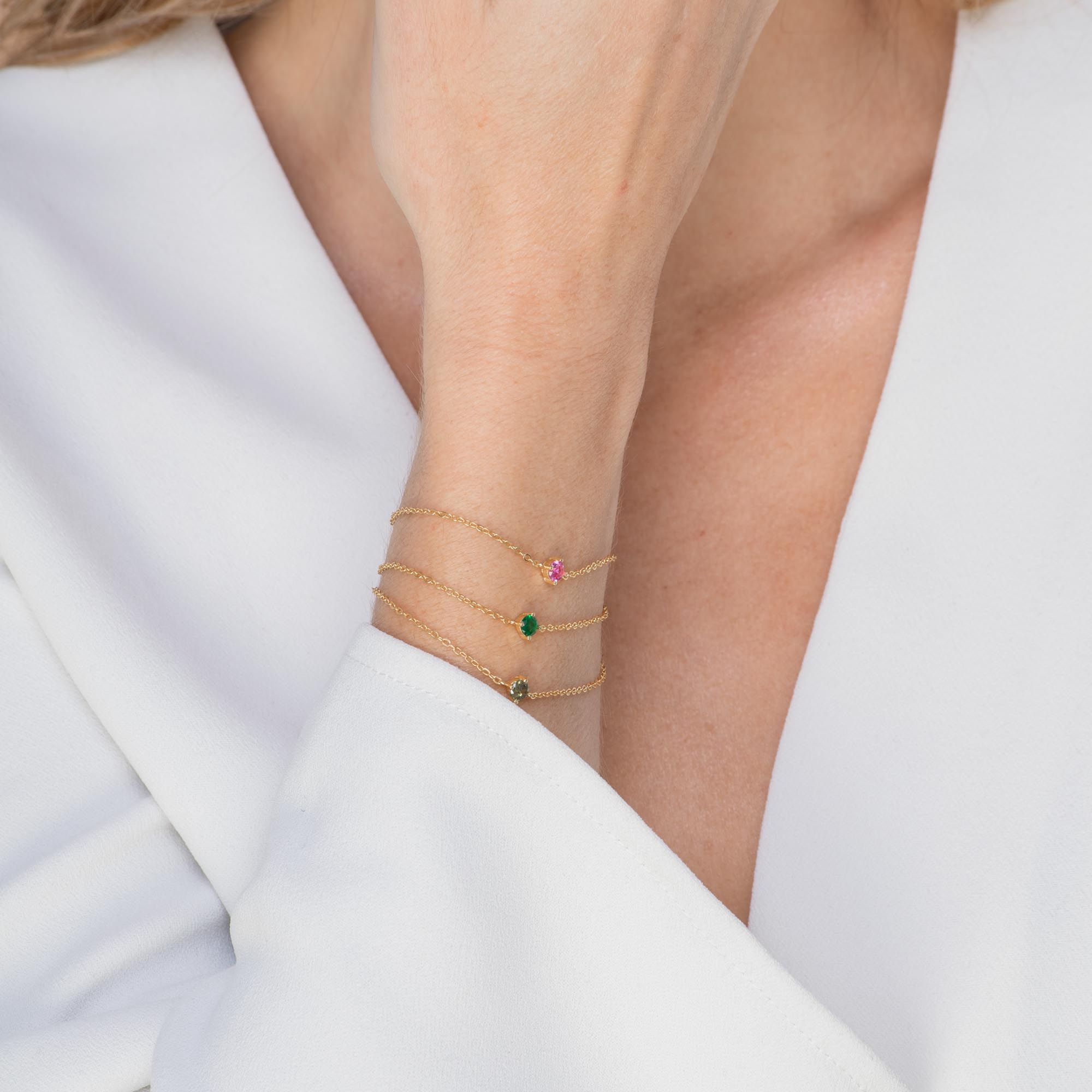 Classic Birthstone Bracelet May - Camile & Stone