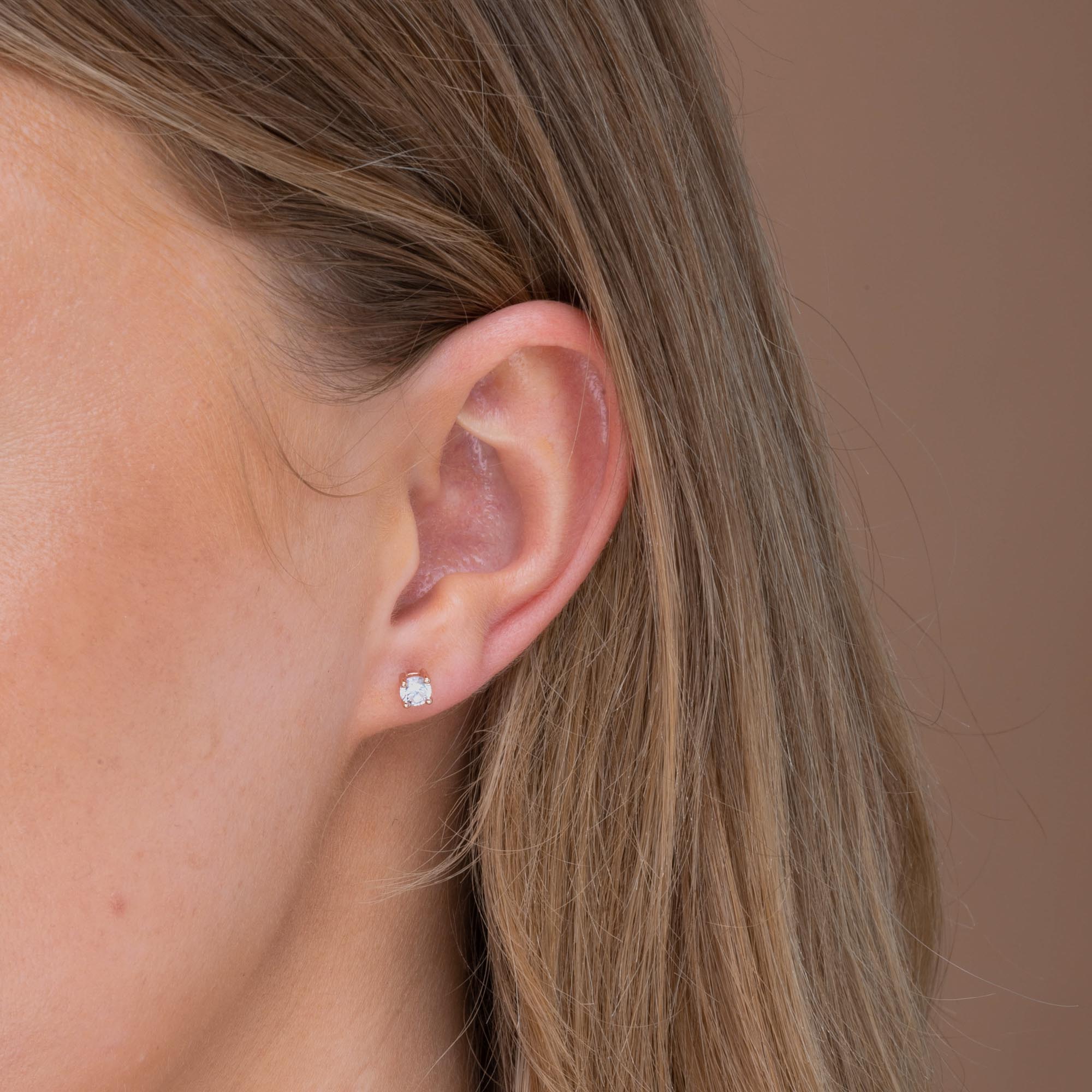 Classic Birthstone Earrings April - Camile & Stone