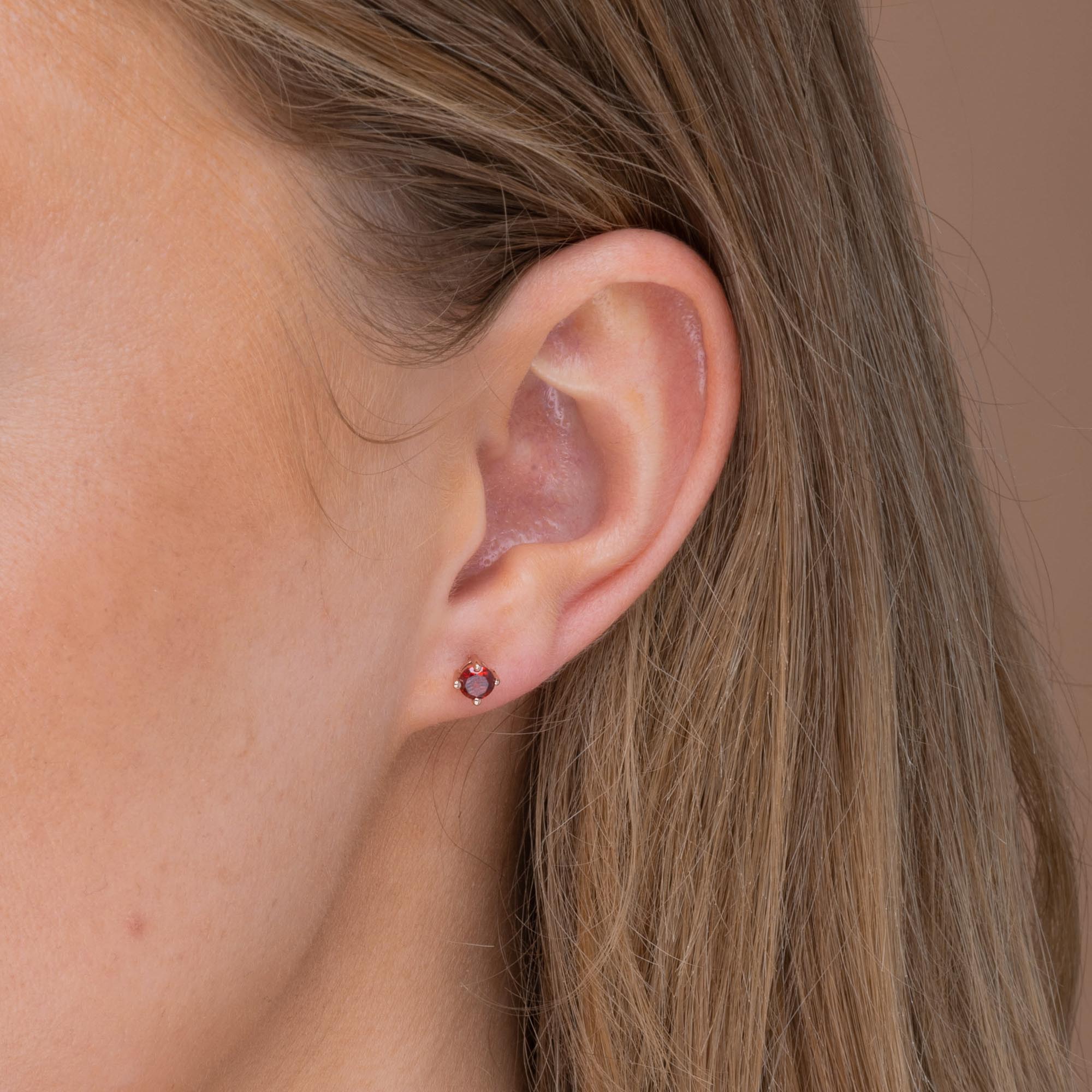 Classic Birthstone Earrings January - Camile & Stone