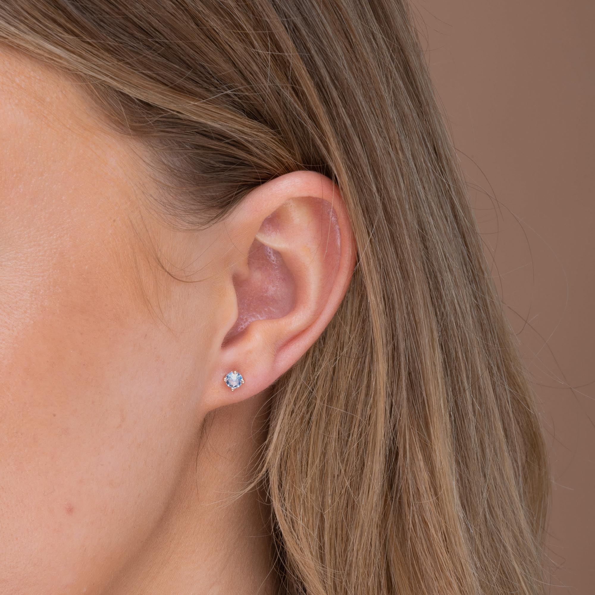 Classic Birthstone Earrings March - Camile & Stone