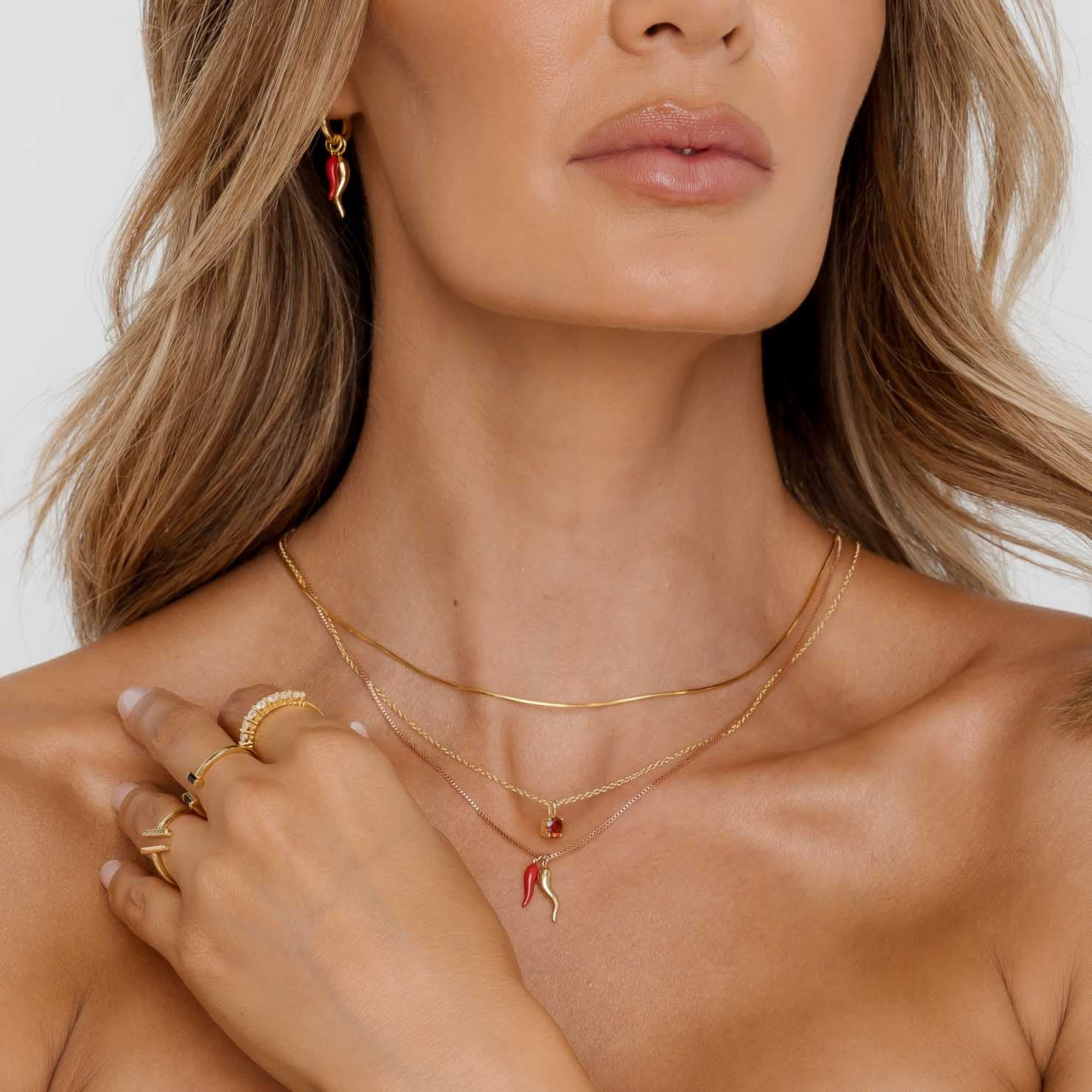 Classic Birthstone Necklace January - Camile & Stone