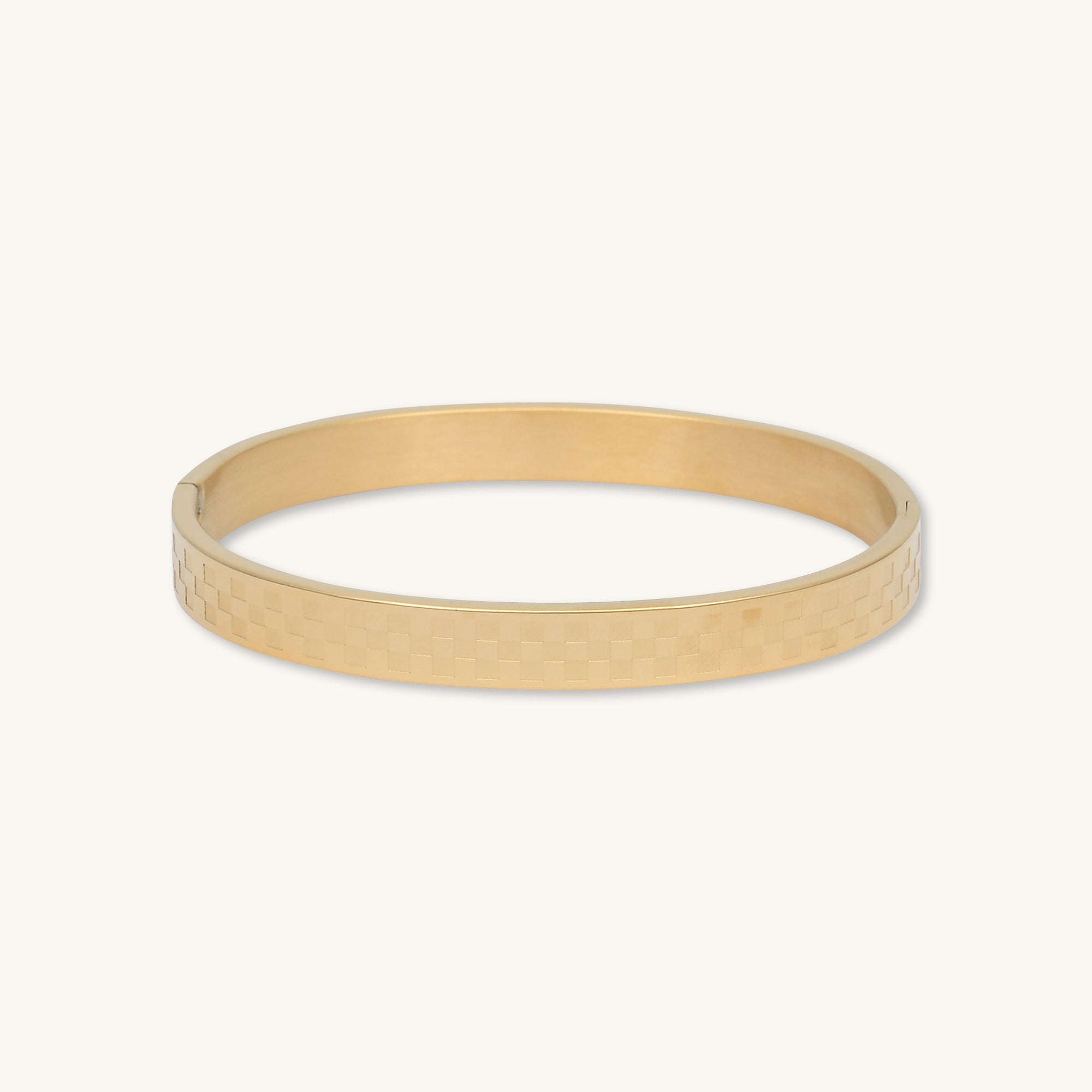 Classic Checkered Bangle Bracelet - Camile & Stone
