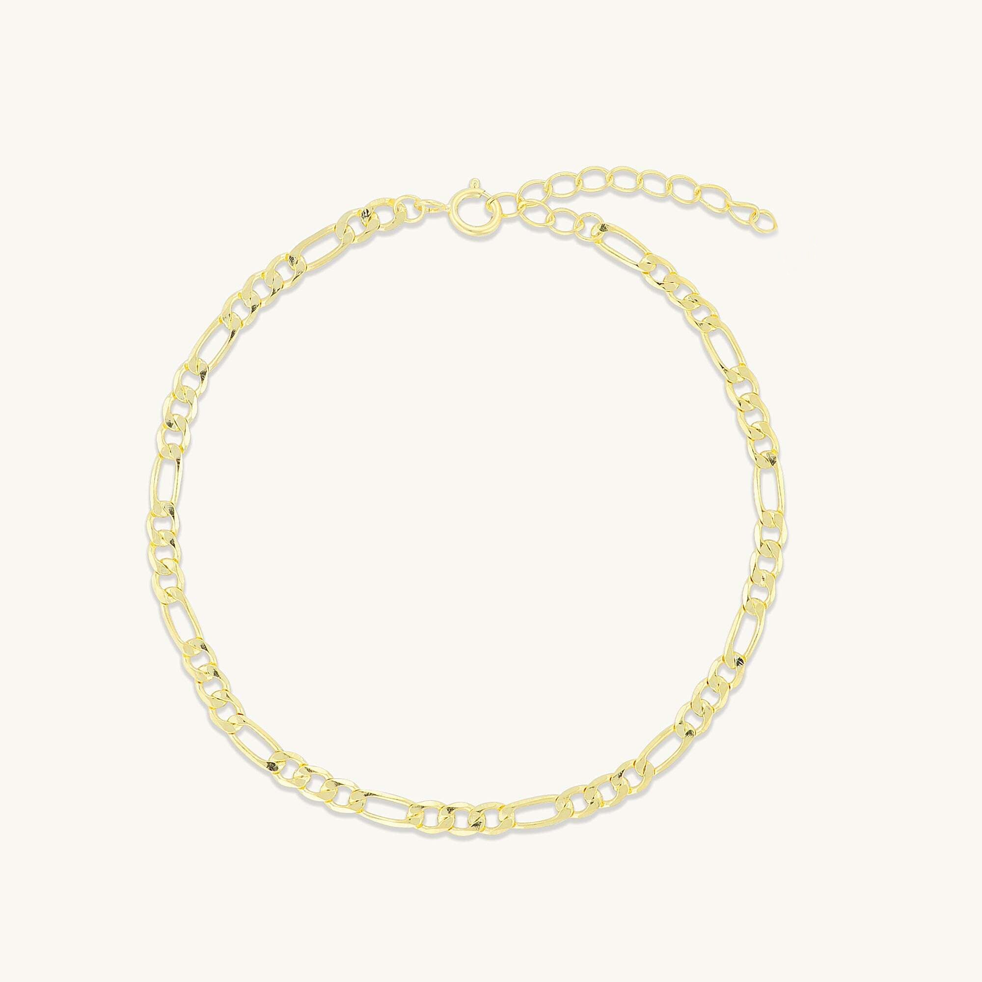 Classic Figaro Chain Bracelet - Camile & Stone