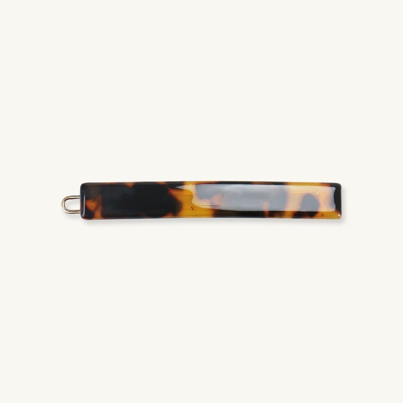 Classic Tortoiseshell Bar French Small Hair Clip - Camile & Stone