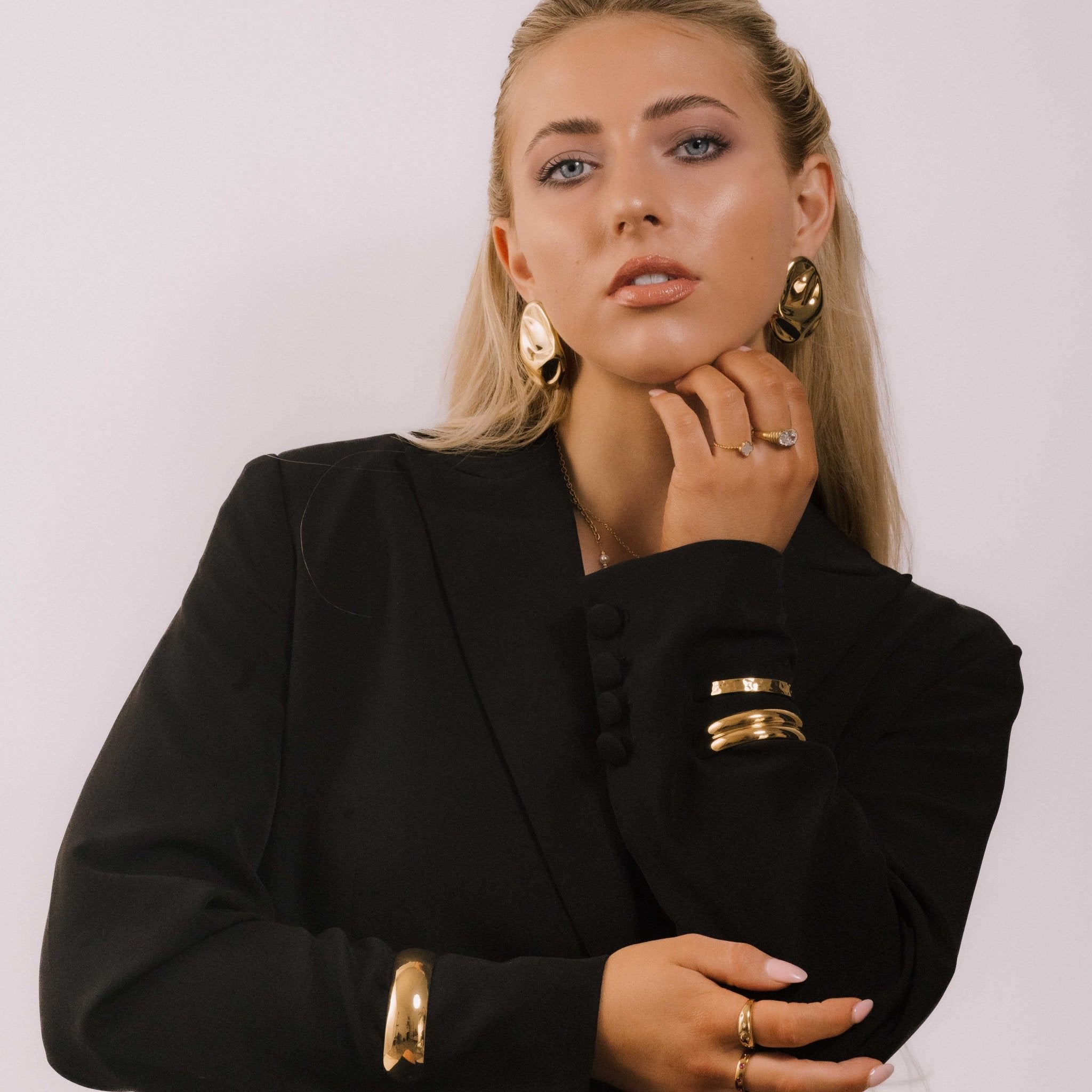 Clover Pearl Twist Stacker Ring - Camile & Stone