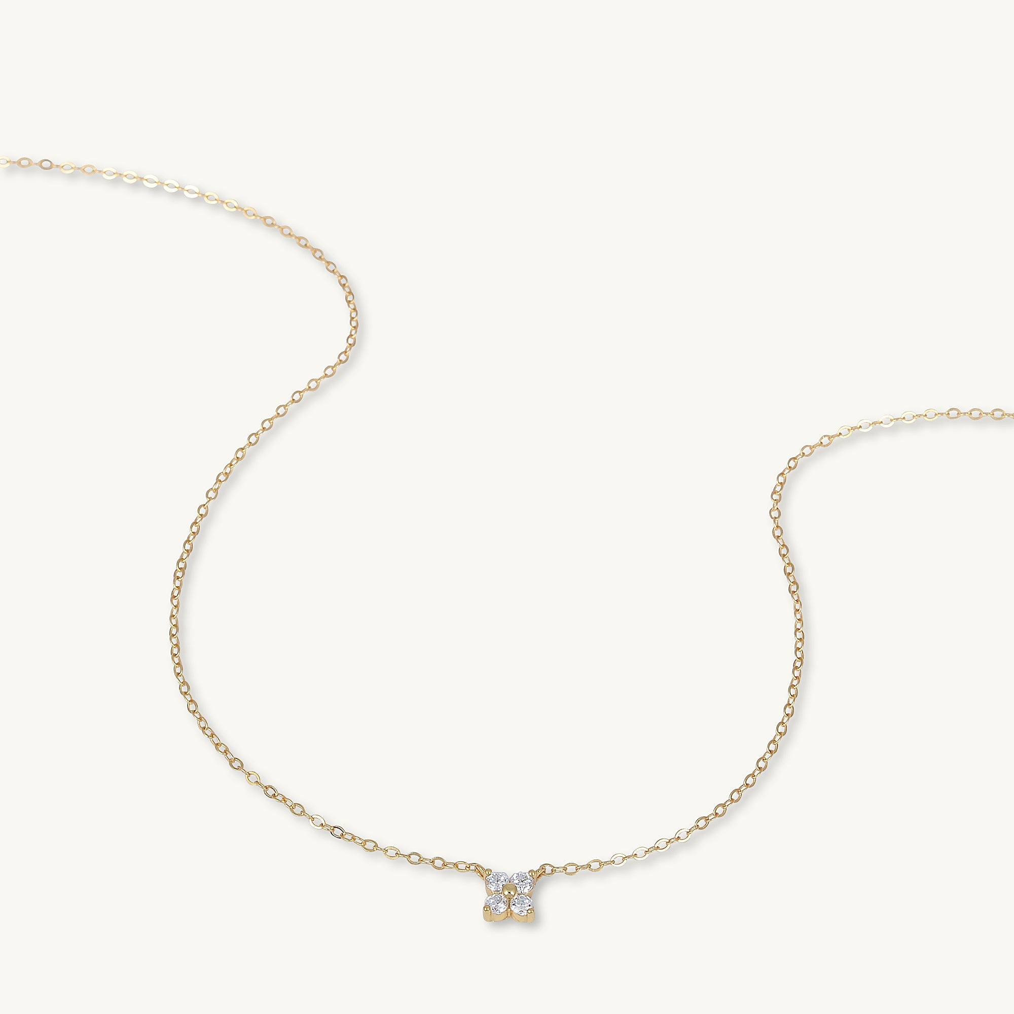 Clover Sapphire Chain Necklace - Camile & Stone
