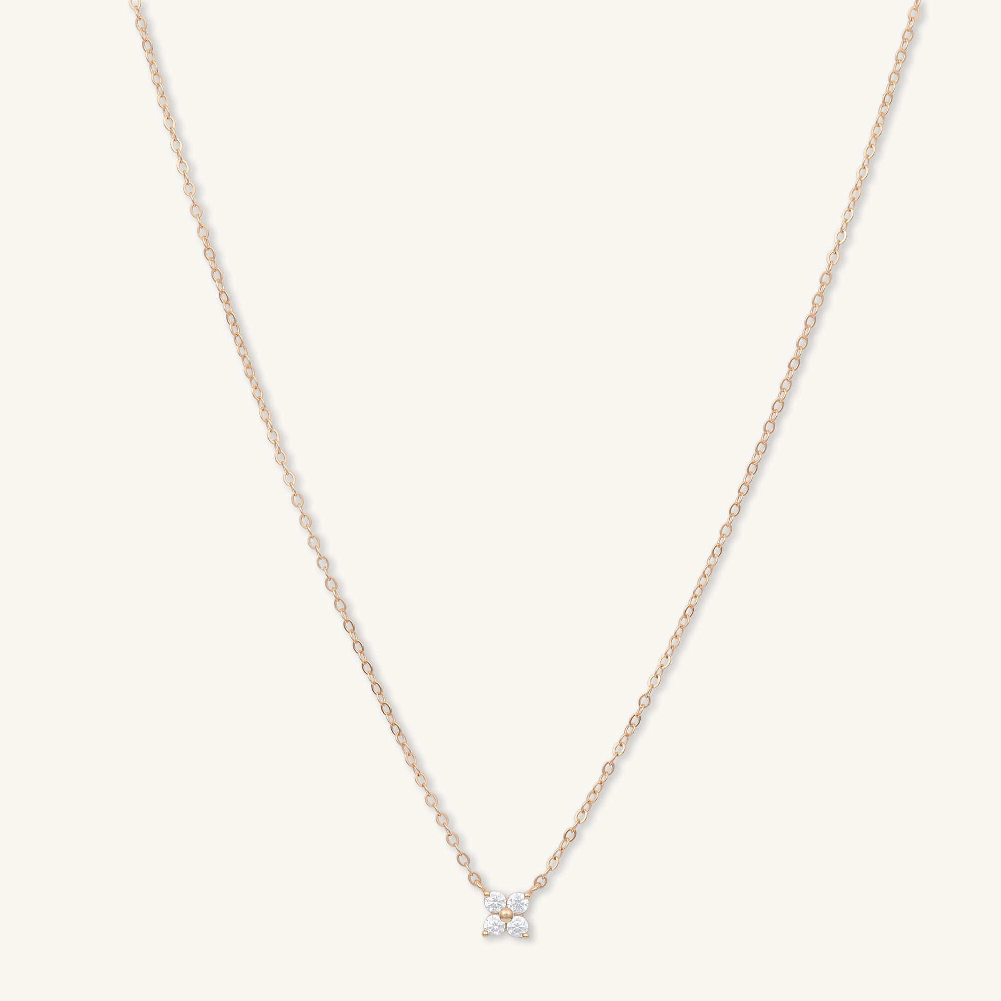 Clover Sapphire Chain Necklace - Camile & Stone