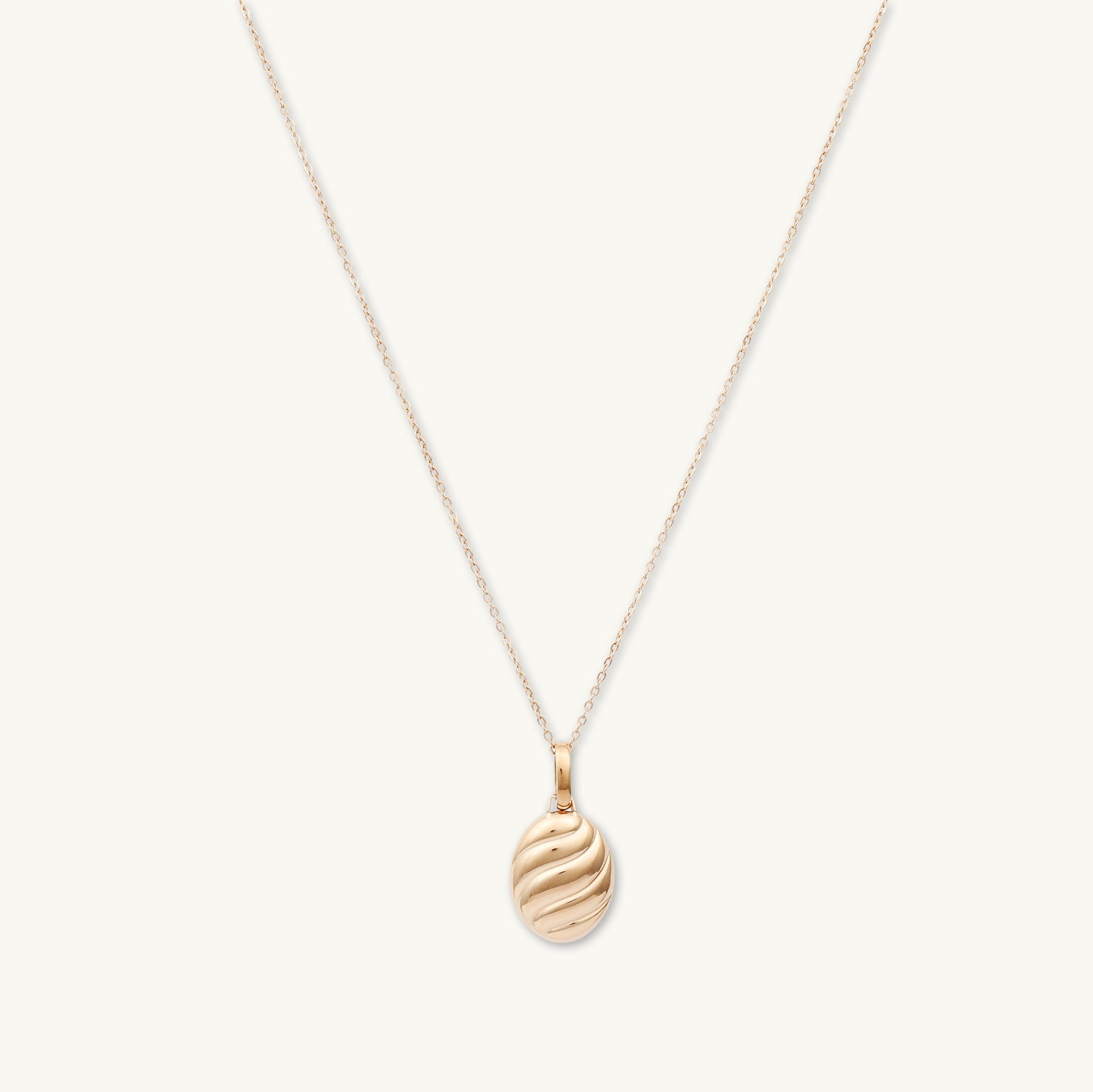 Croissant Dome Oval Necklace - Camile & Stone