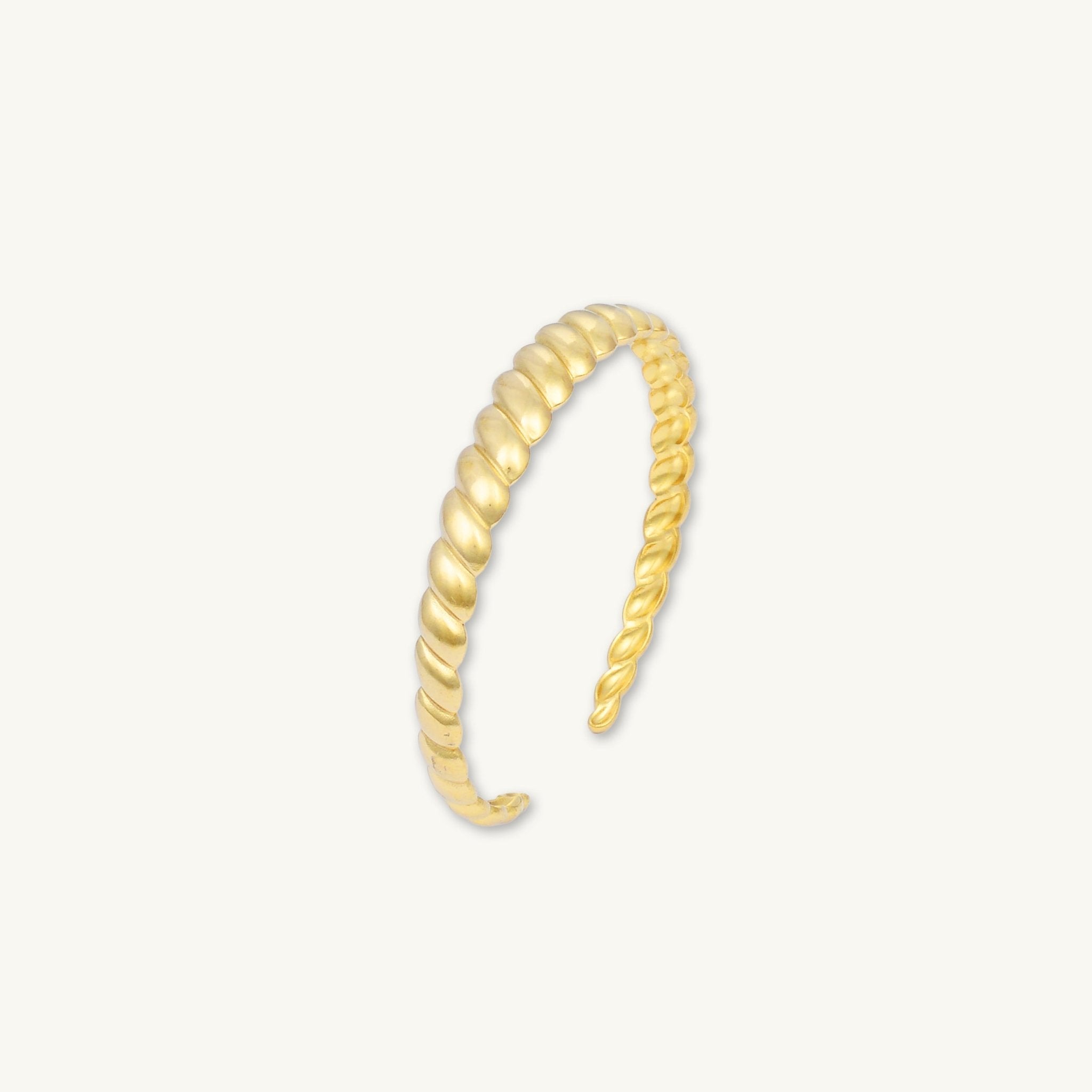 Croissant Open Cuff Bangle - Camile & Stone