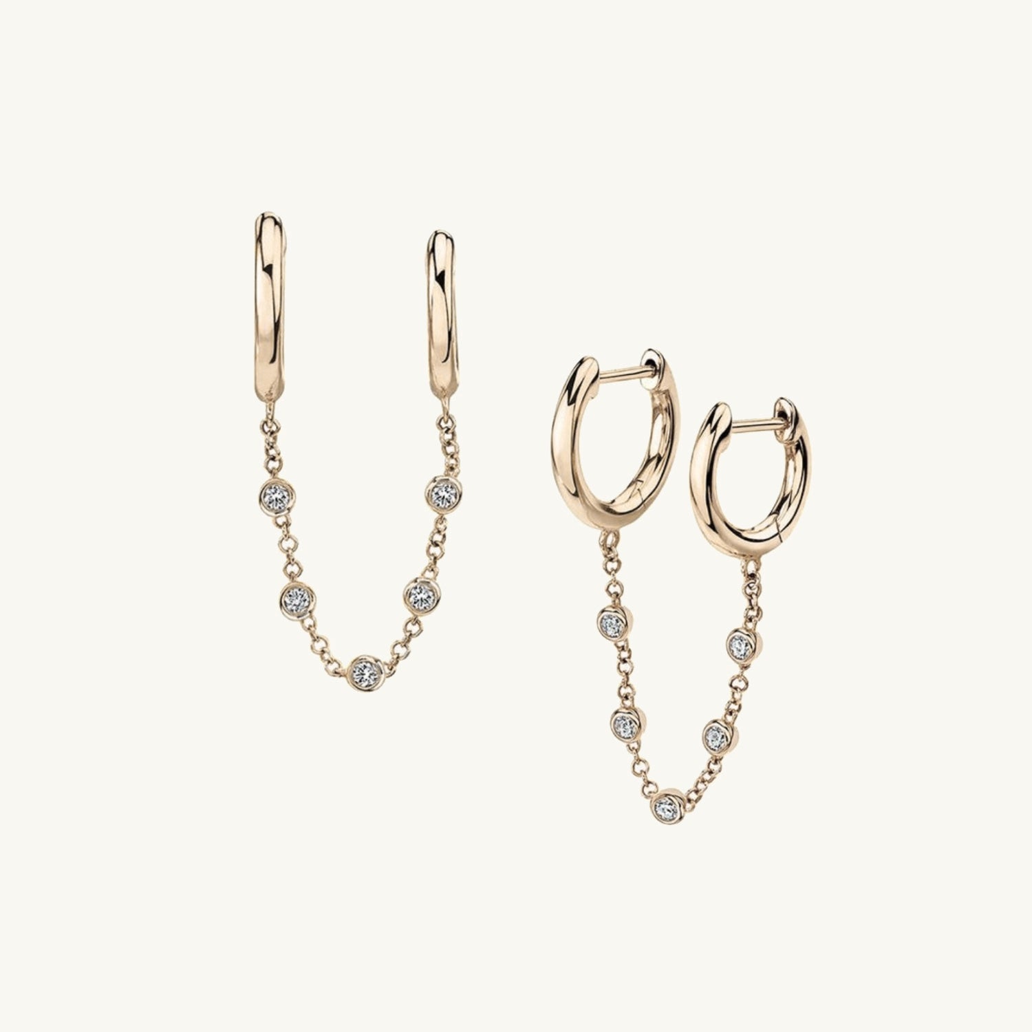 Dangling Sapphire Hoop Earrings - Camile & Stone