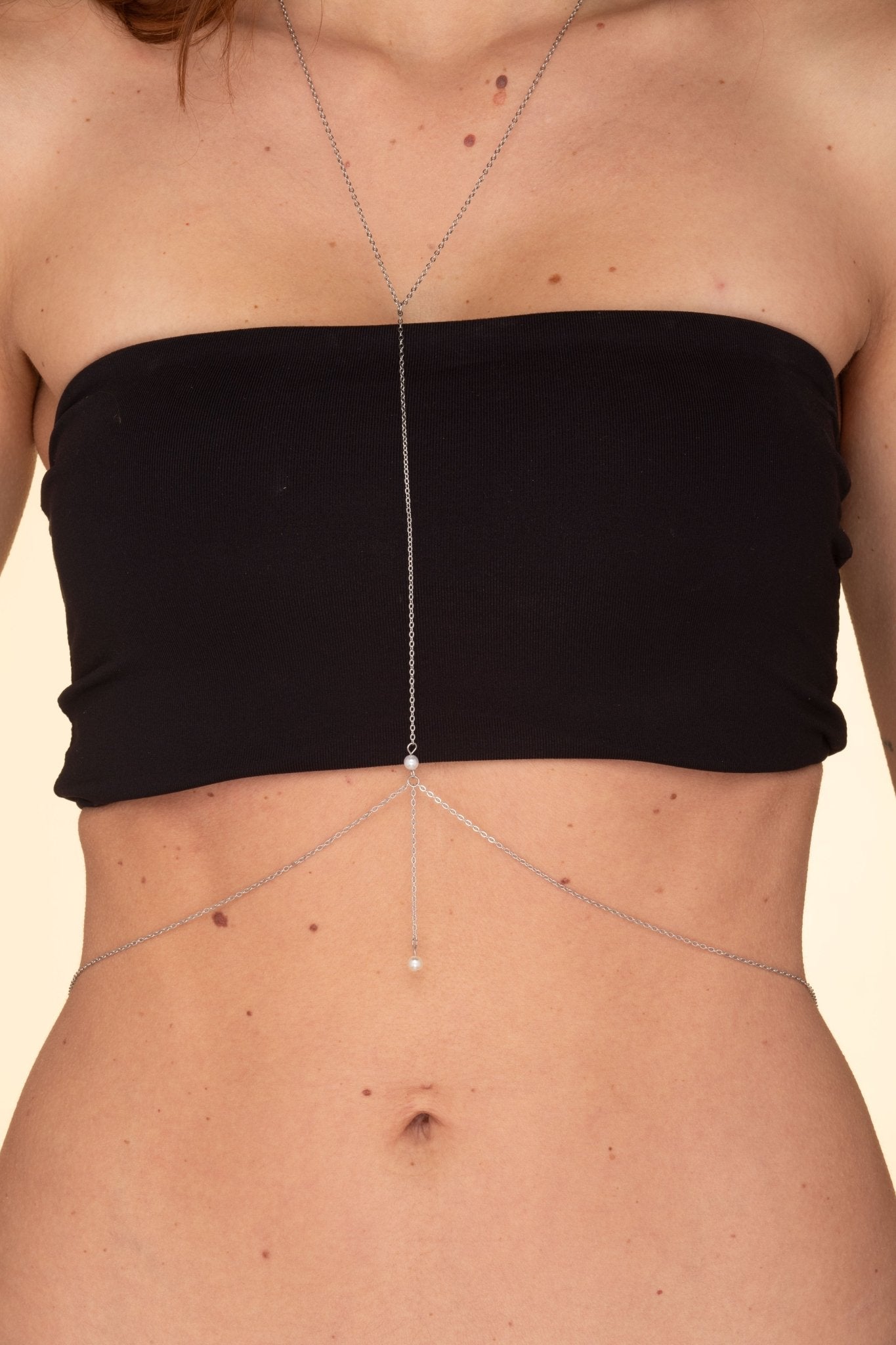 Double Pearl Body Waist Chain - Camile & Stone