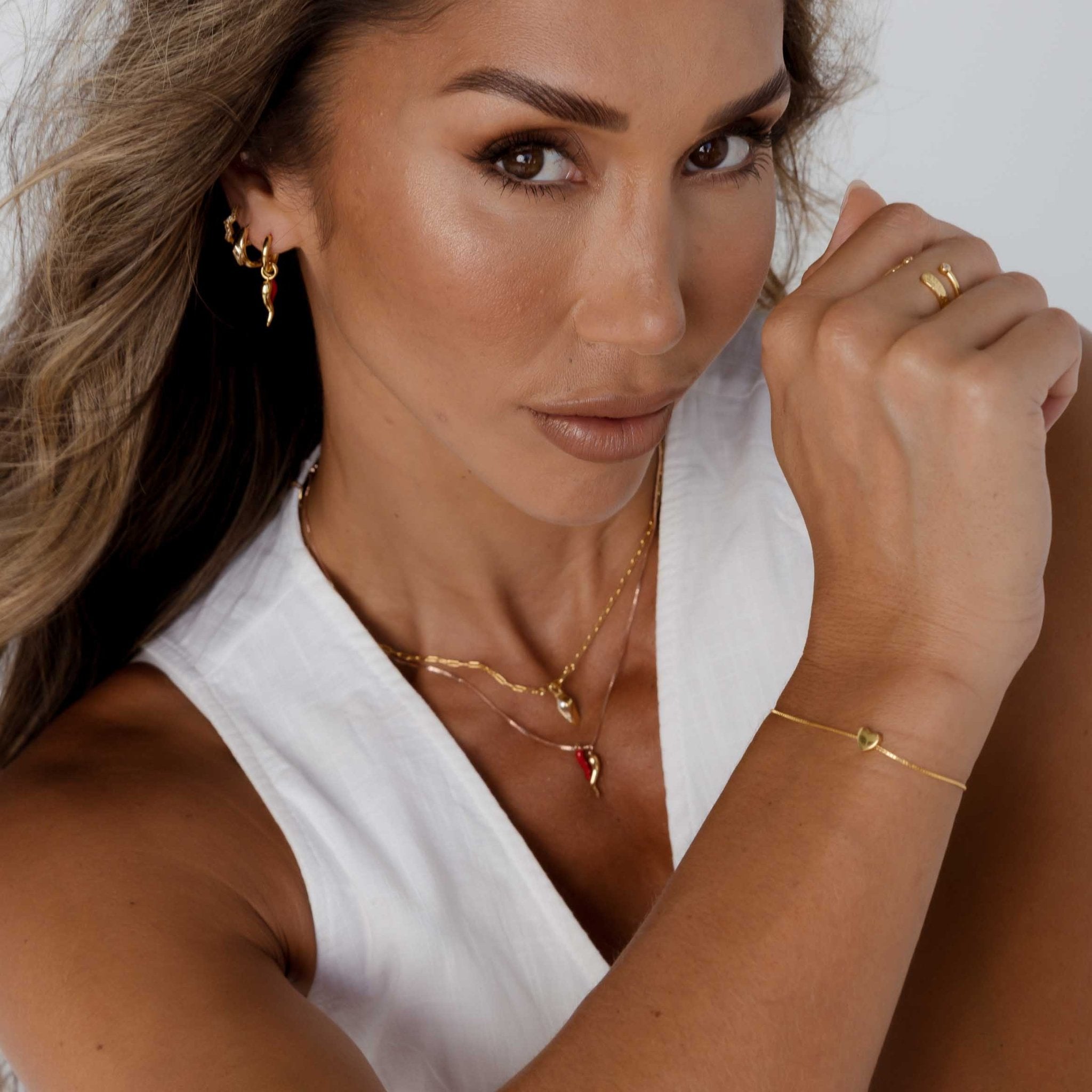 Double Spice Huggie Earrings - Camile & Stone