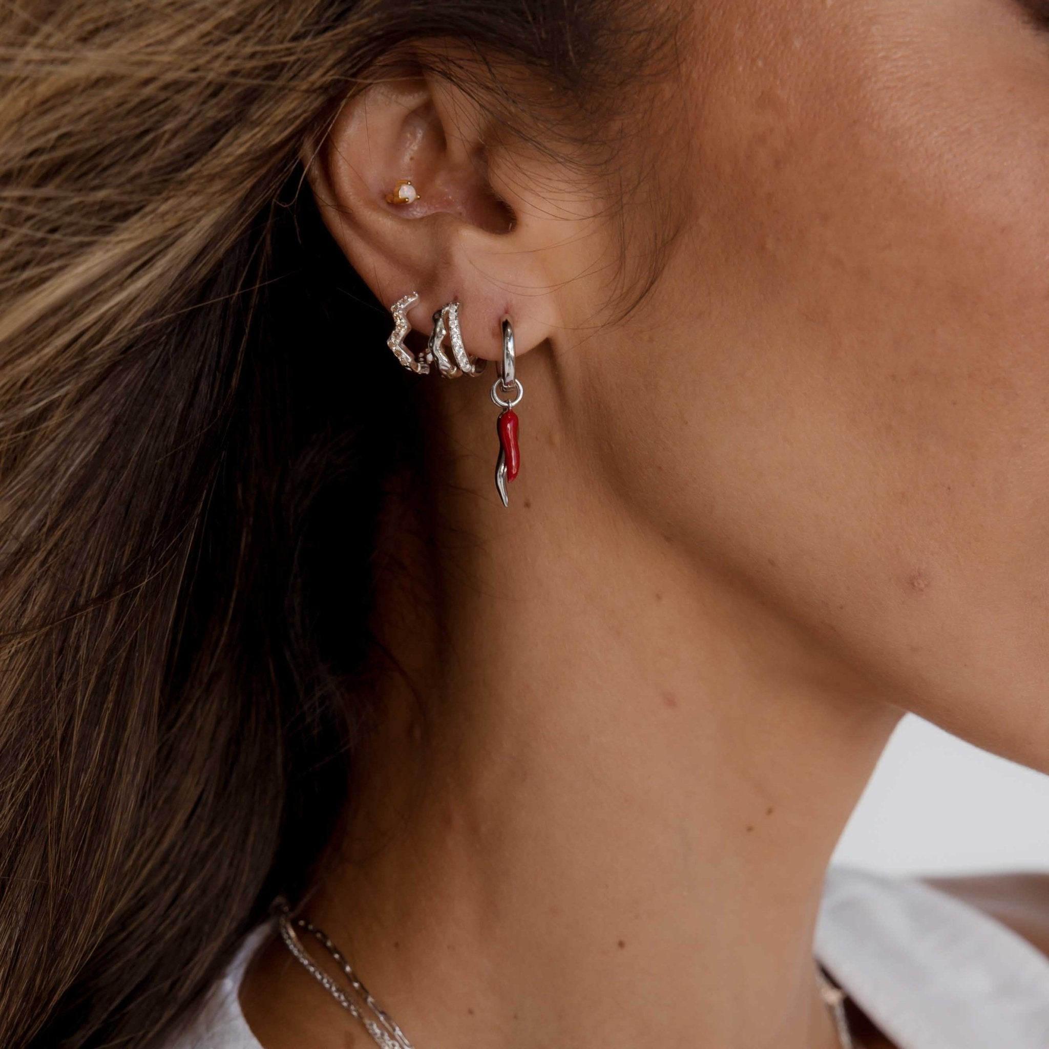 Double Spice Huggie Earrings - Camile & Stone